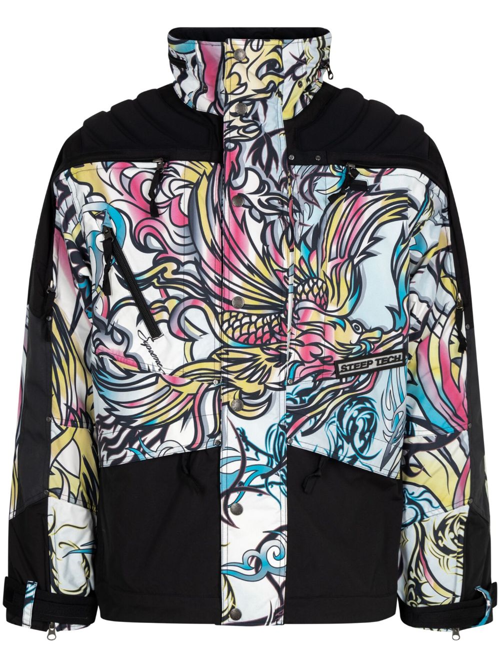 Supreme x The North Face Steep Tech Multicolor Dragon Apogee 夹克 - 黑色