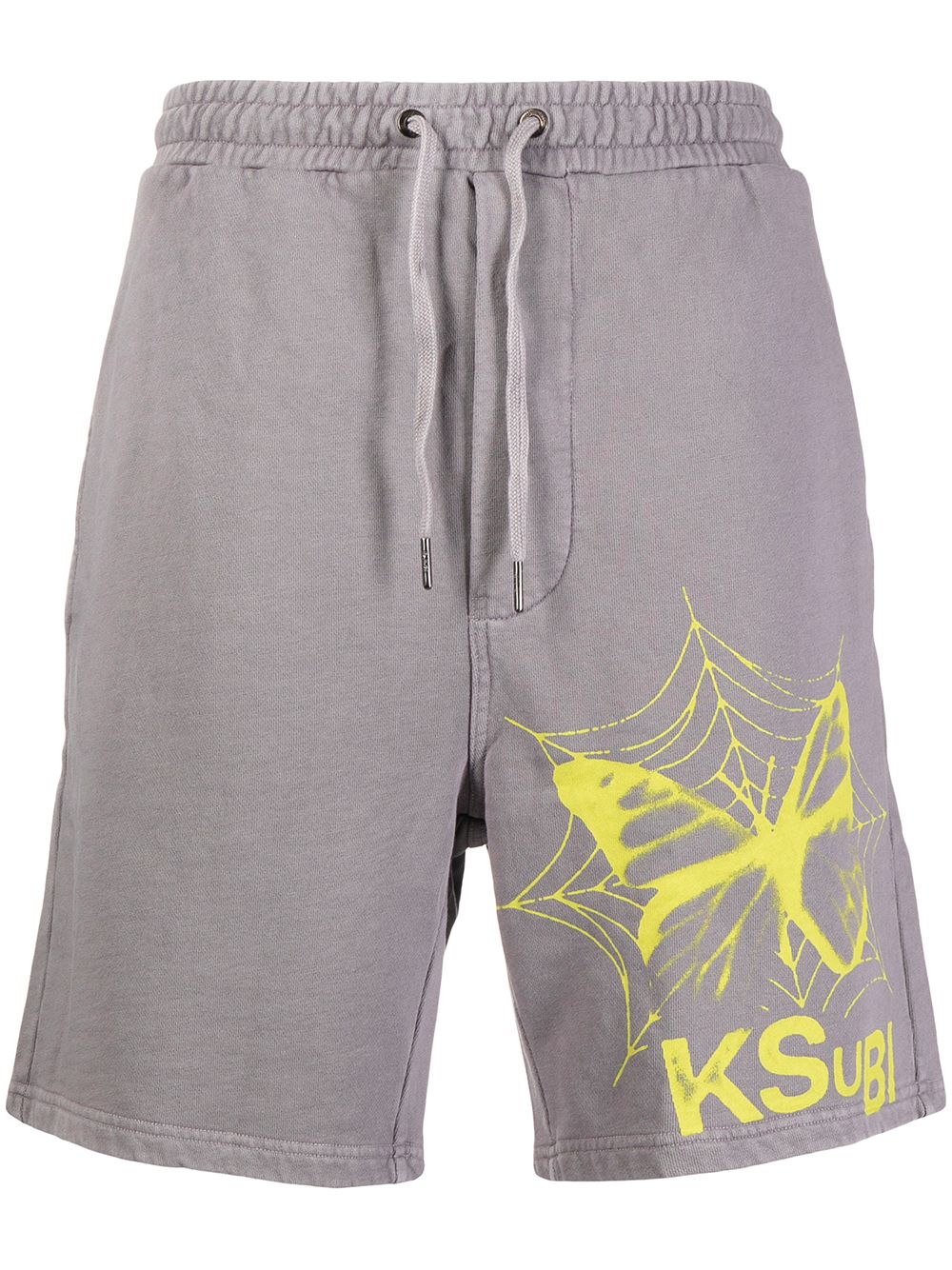 Ksubi logo印花运动短裤 - 中性色