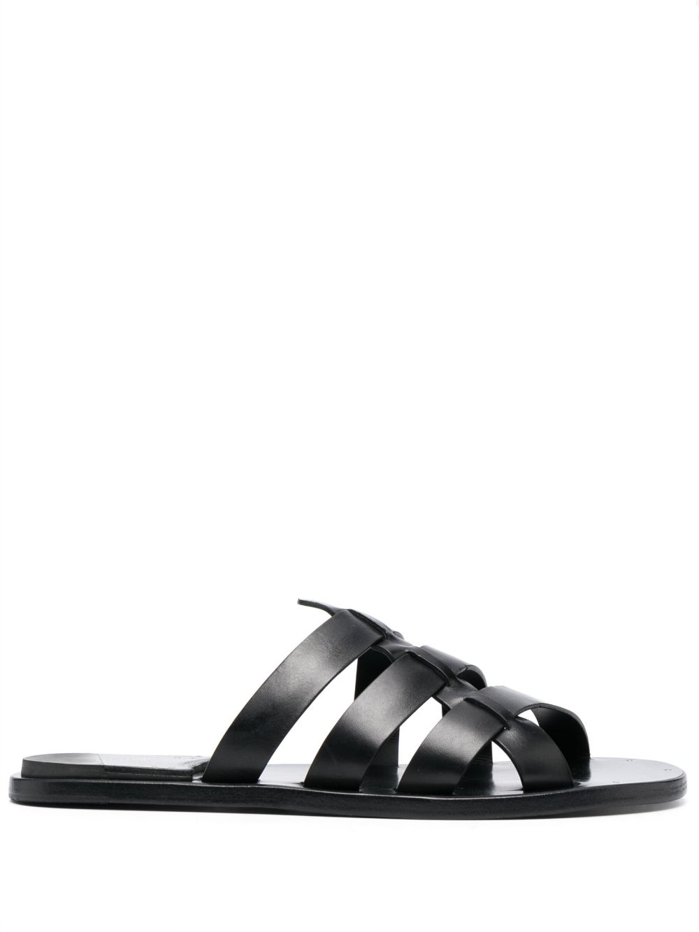 Officine Creative Kontraire 011 皮质凉鞋 - 黑色