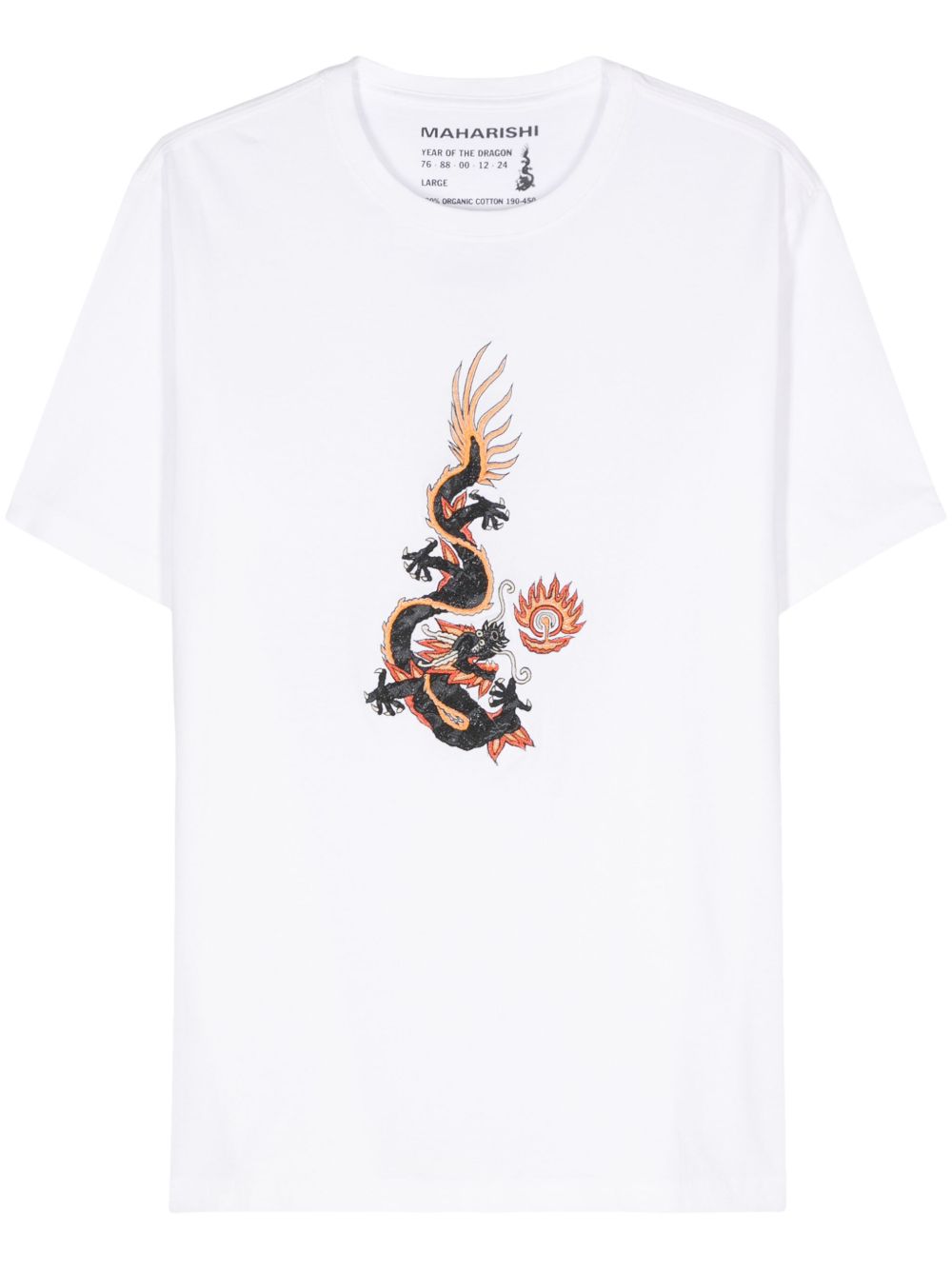 Maharishi Original Dragon 棉T恤 - 白色