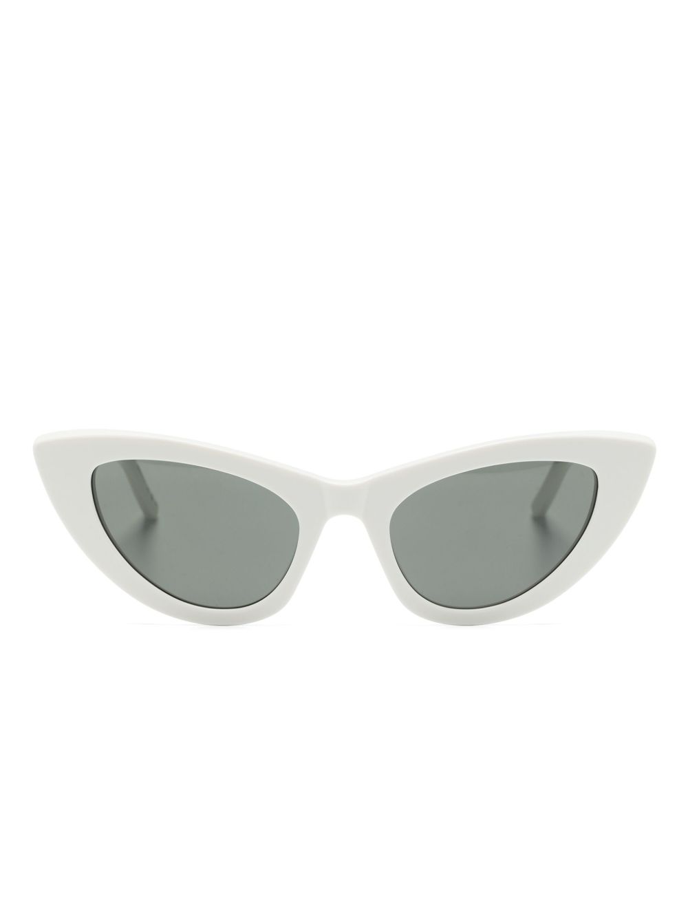 Saint Laurent Eyewear Lily 猫眼框太阳眼镜 - 白色