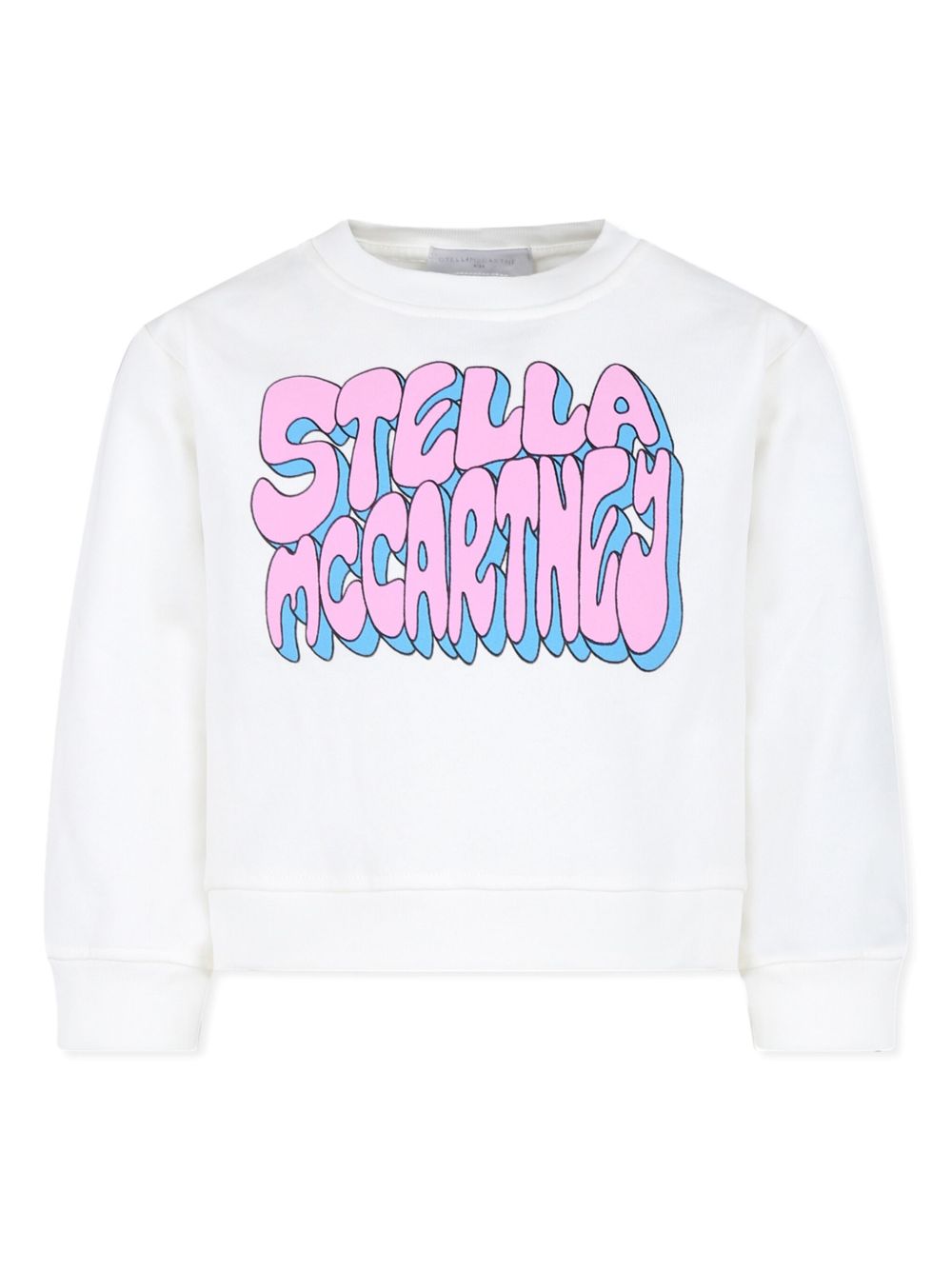 Stella McCartney Kids logo印花棉卫衣 - 白色