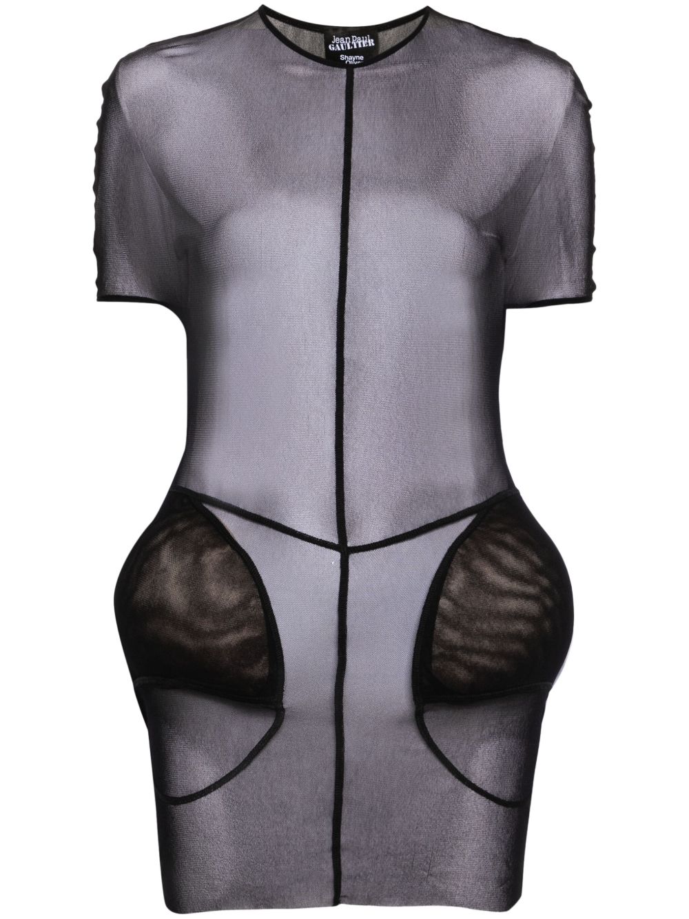 Jean Paul Gaultier x Shayne Oliver The Short Padding 连衣裙 - 黑色