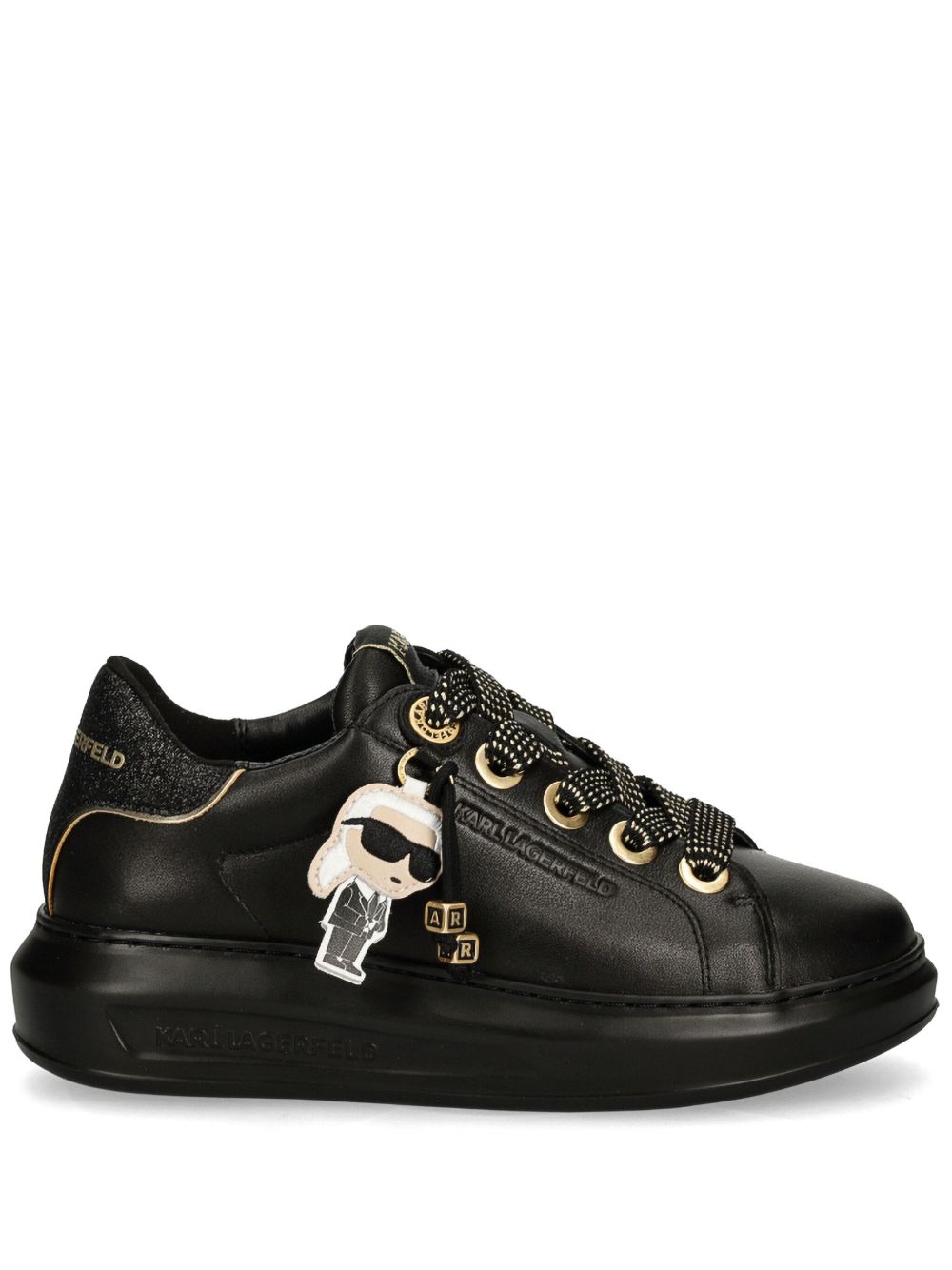 Karl Lagerfeld Kapri Ikon 运动鞋 - 黑色