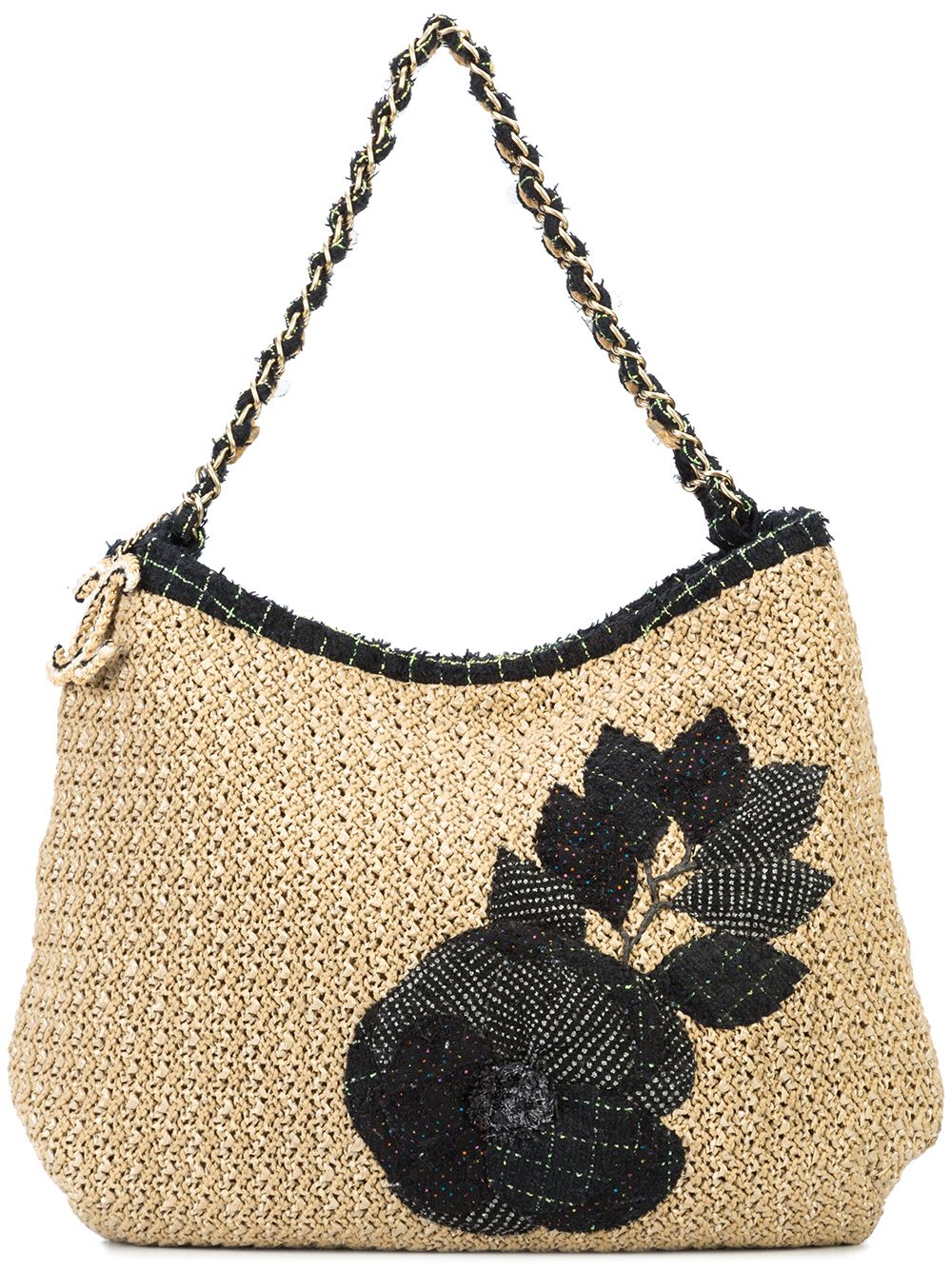 CHANEL Pre-Owned 古着Camellia Coco Country手提包 - 中性色