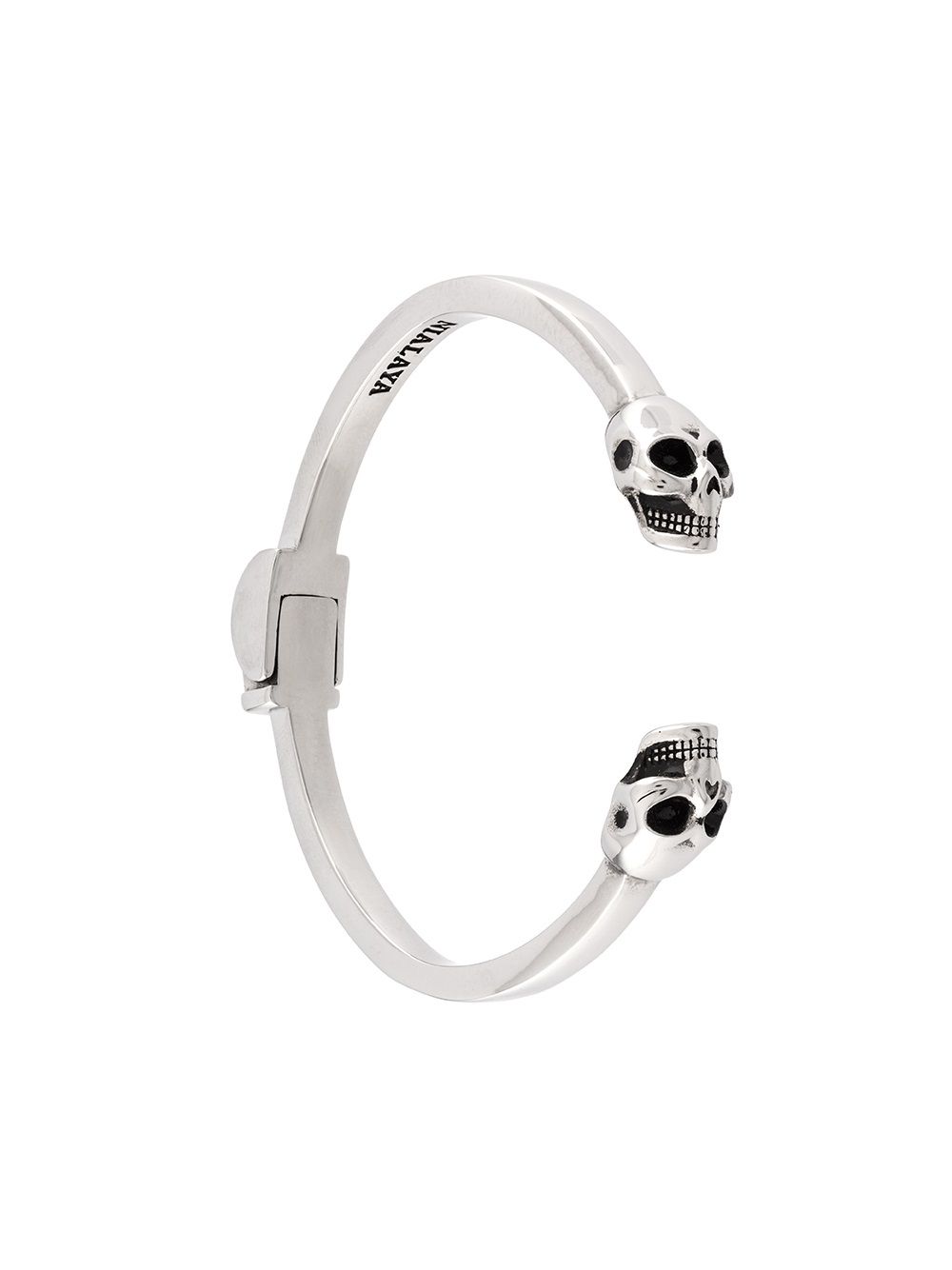 Nialaya Jewelry 骷髅头手镯 - 灰色