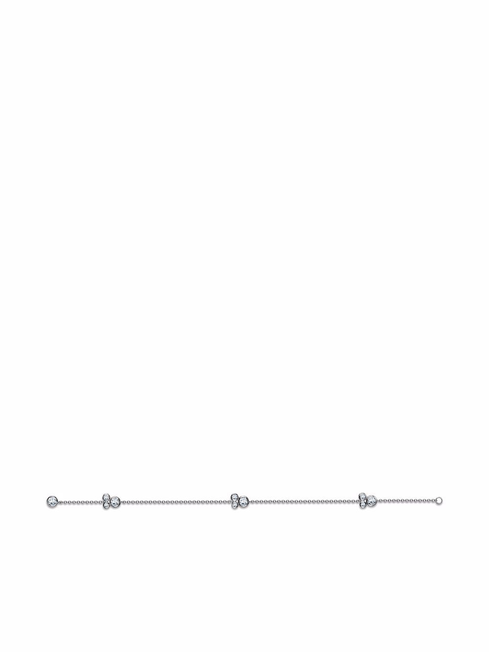 Pragnell Bubbles 18K白金钻石手链 - 银色