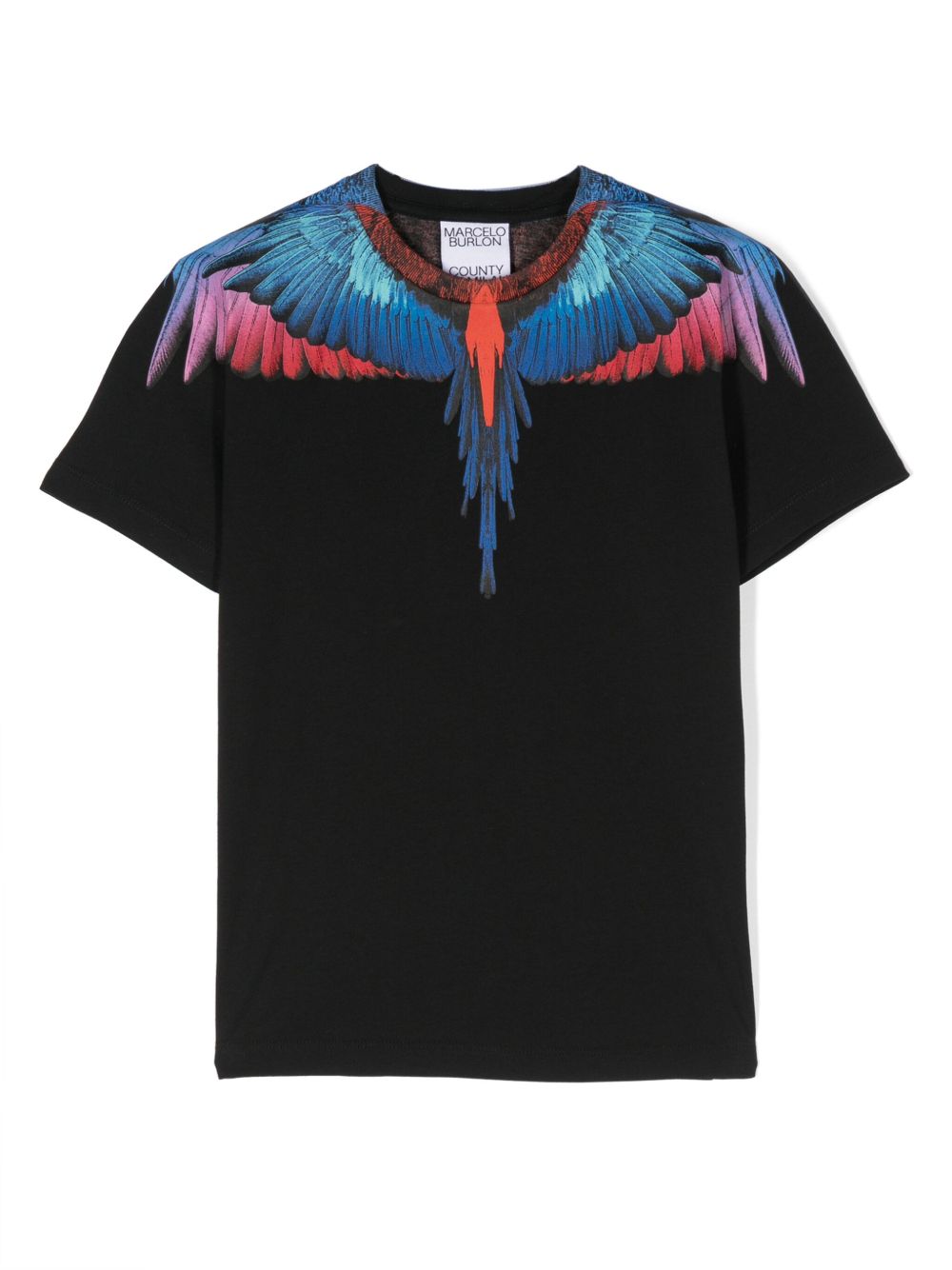 Marcelo Burlon County Of Milan Kids Icon Wings 棉T恤 - 黑色