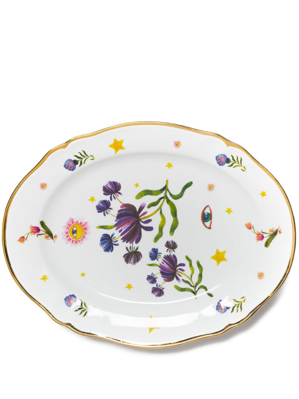 Bitossi Home La Tavola Scomposta盘（34厘米） - 白色