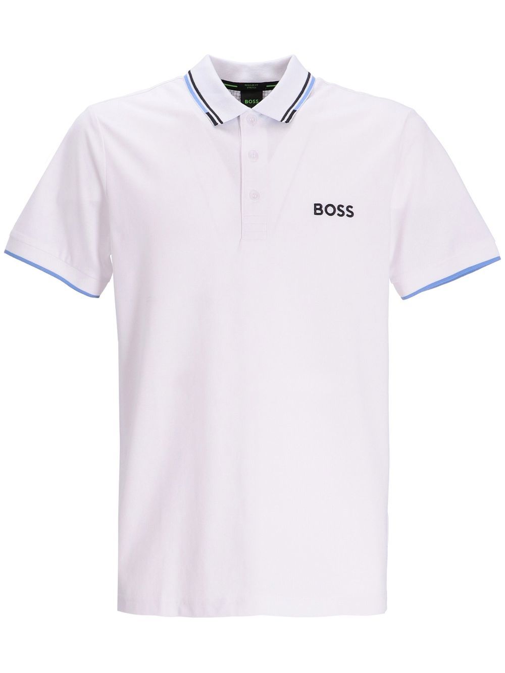 BOSS logo刺绣polo衫 - 粉色