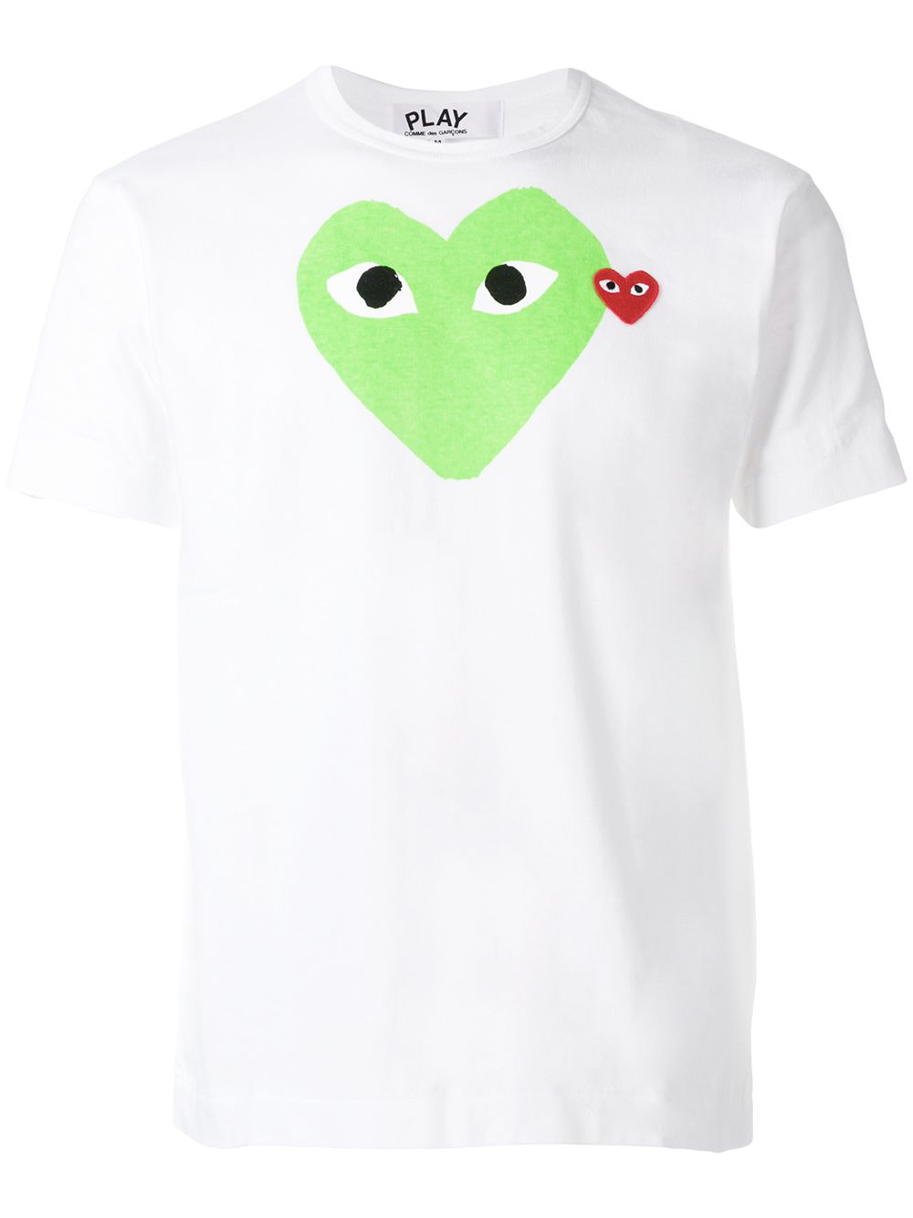 Comme Des Garçons Play 图案印花T恤 - 白色