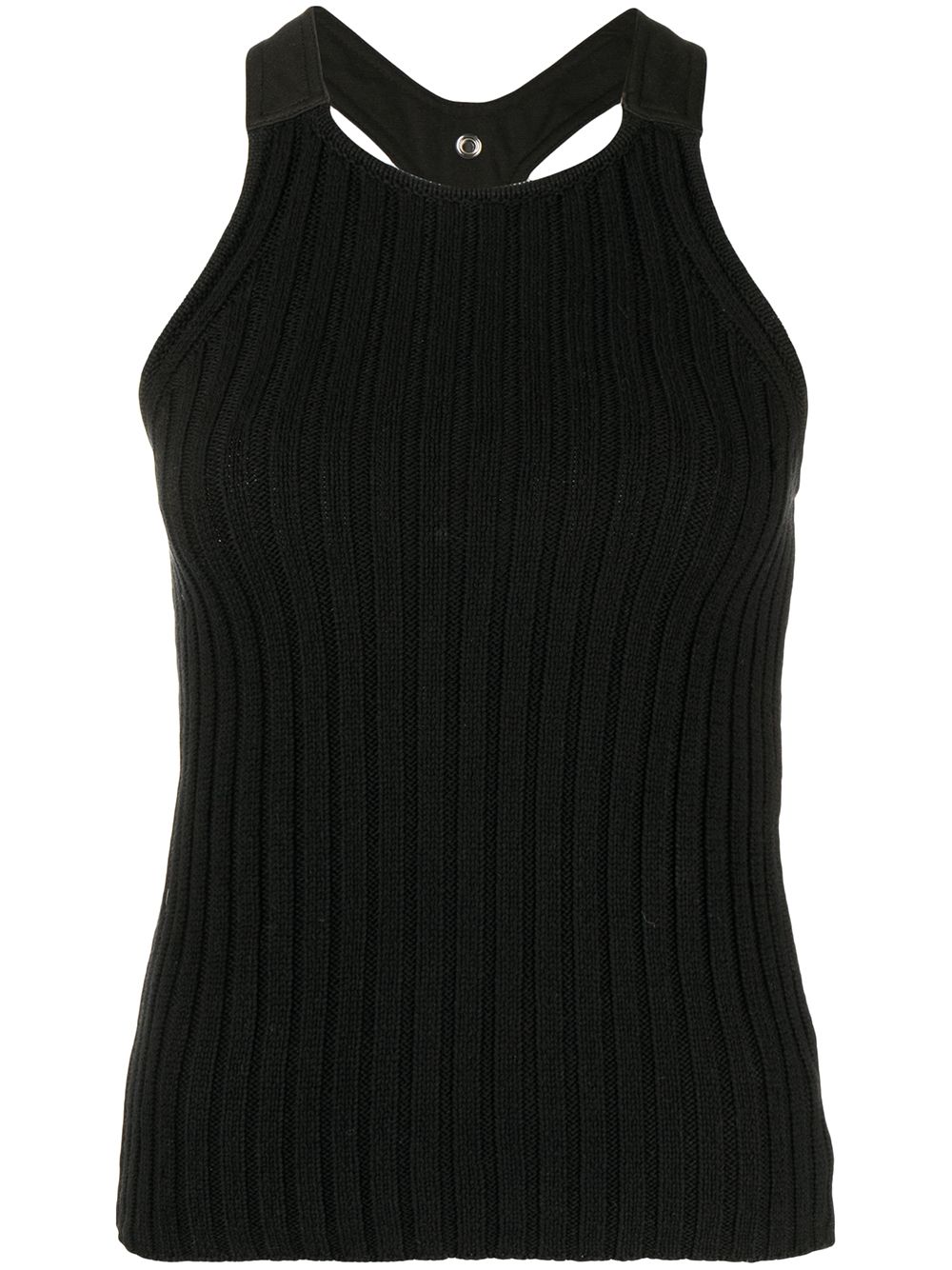 Dion Lee 罗纹针织无袖上衣 - 黑色