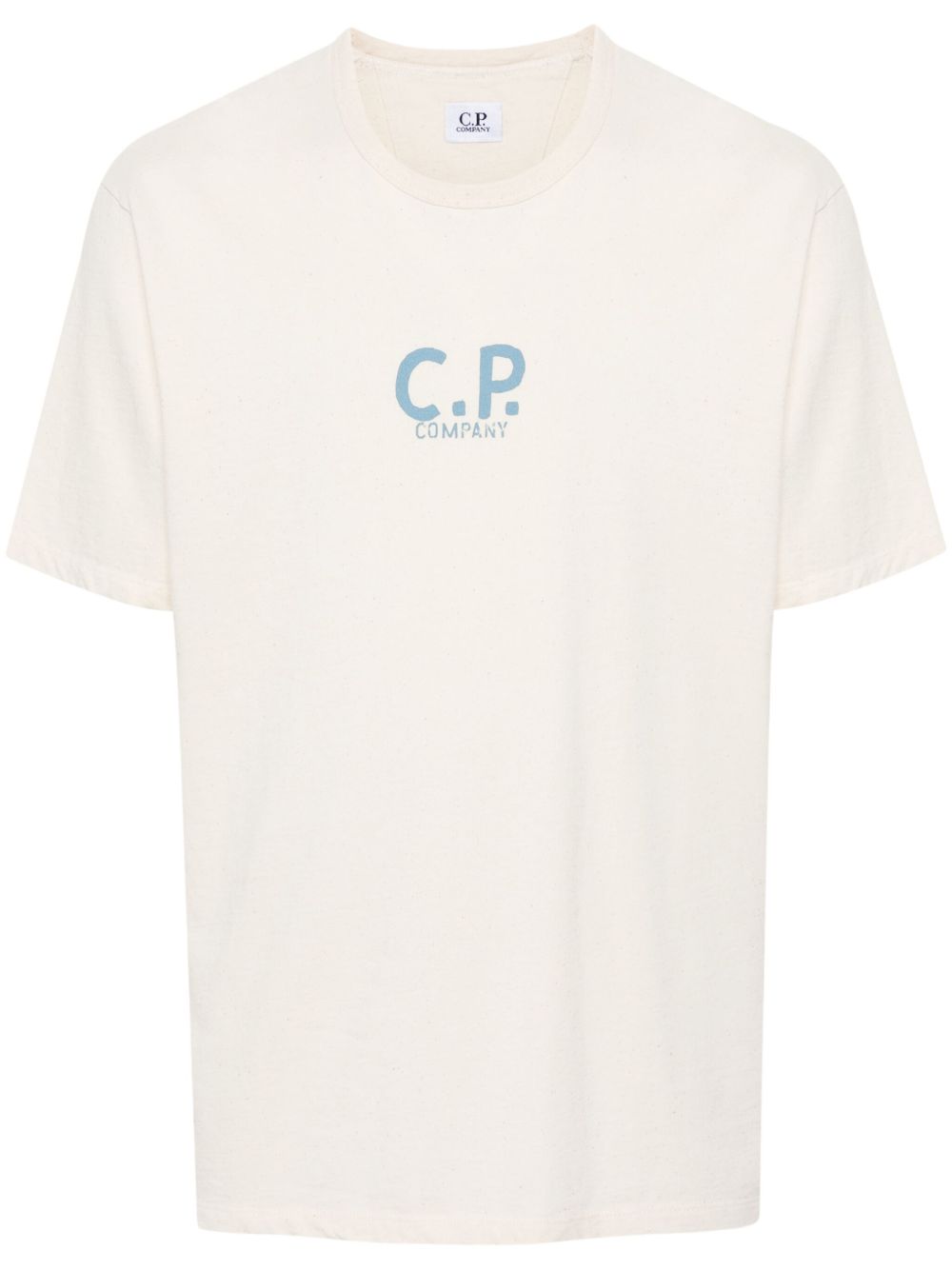C.P. Company logo印花棉T恤 - 中性色