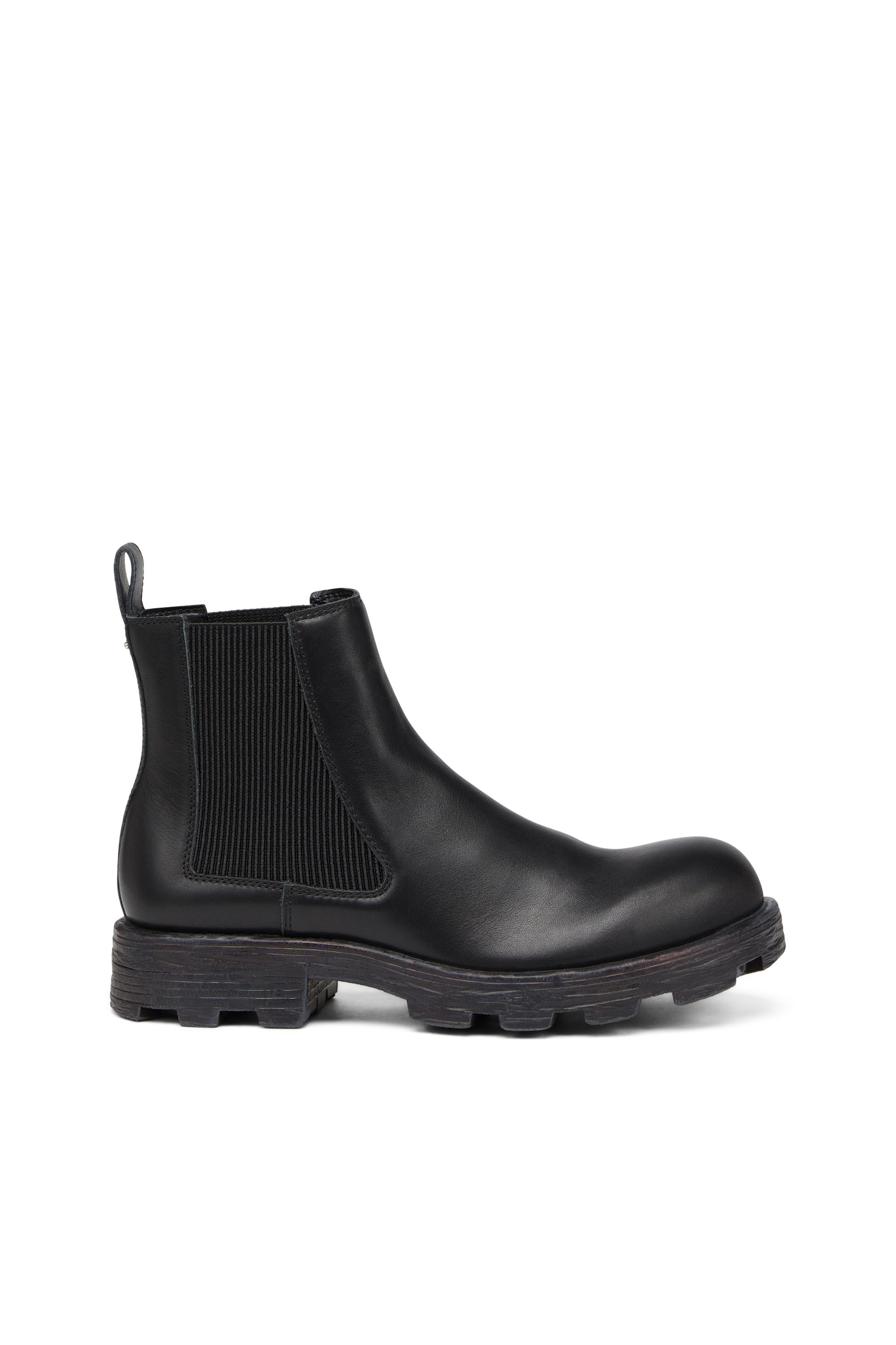 Diesel - D-Hammer-Leather Chelsea boots with chunky sole - Boots - Man - Black