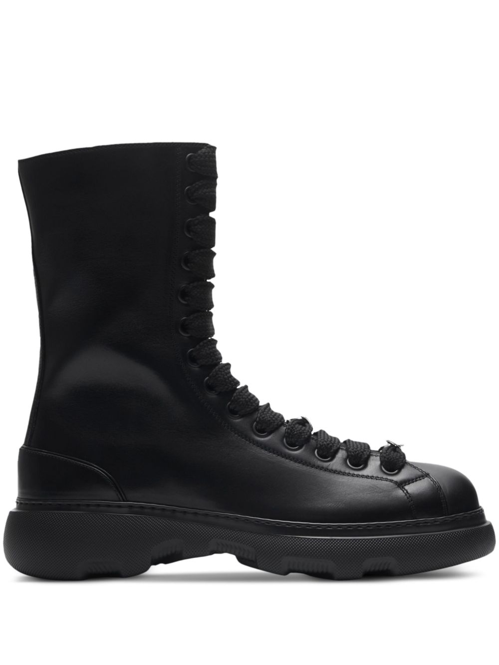 Burberry Ranger 皮靴 - 黑色