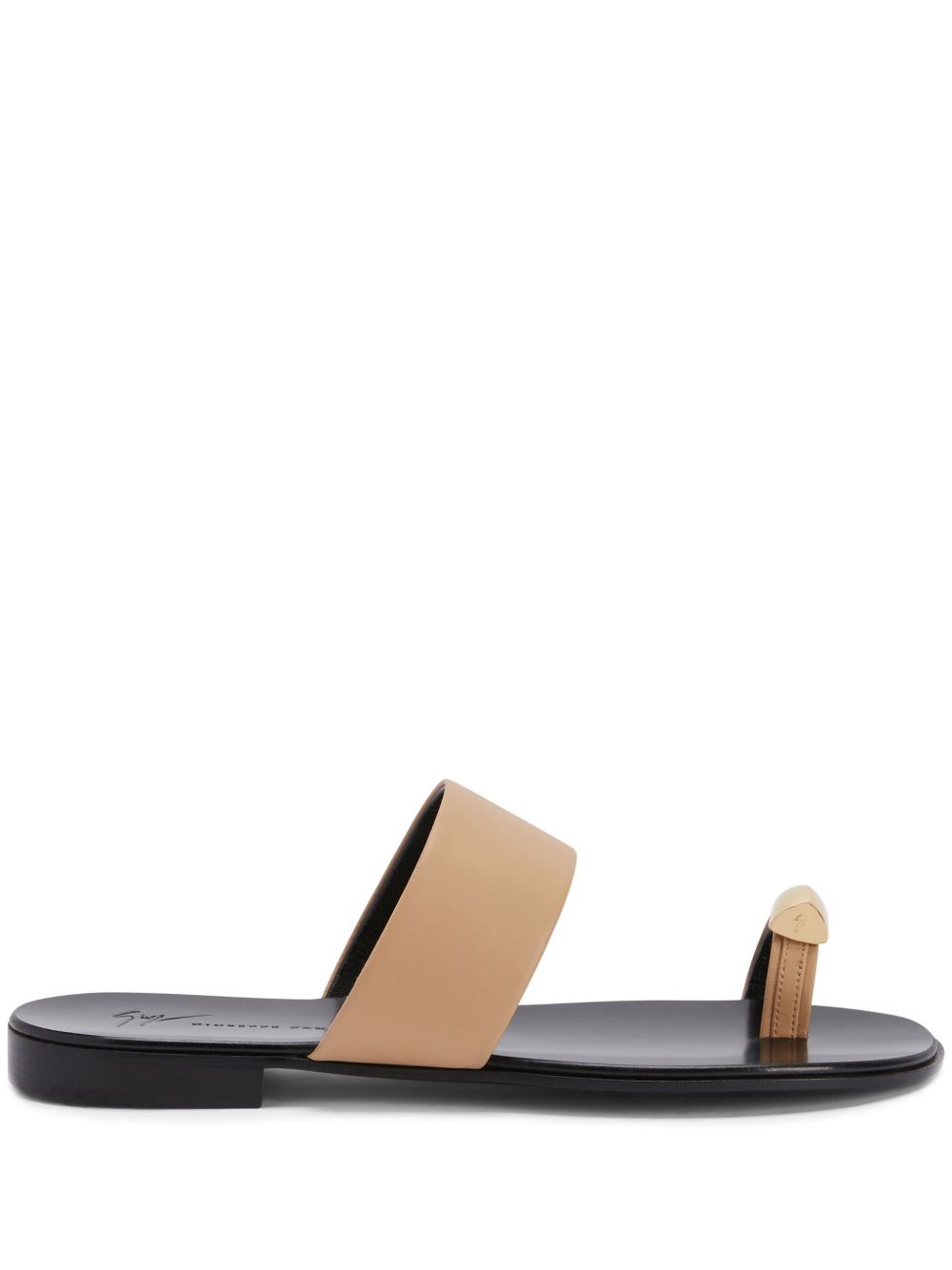 Giuseppe Zanotti Norbert 穿套式拖鞋 - 褐色