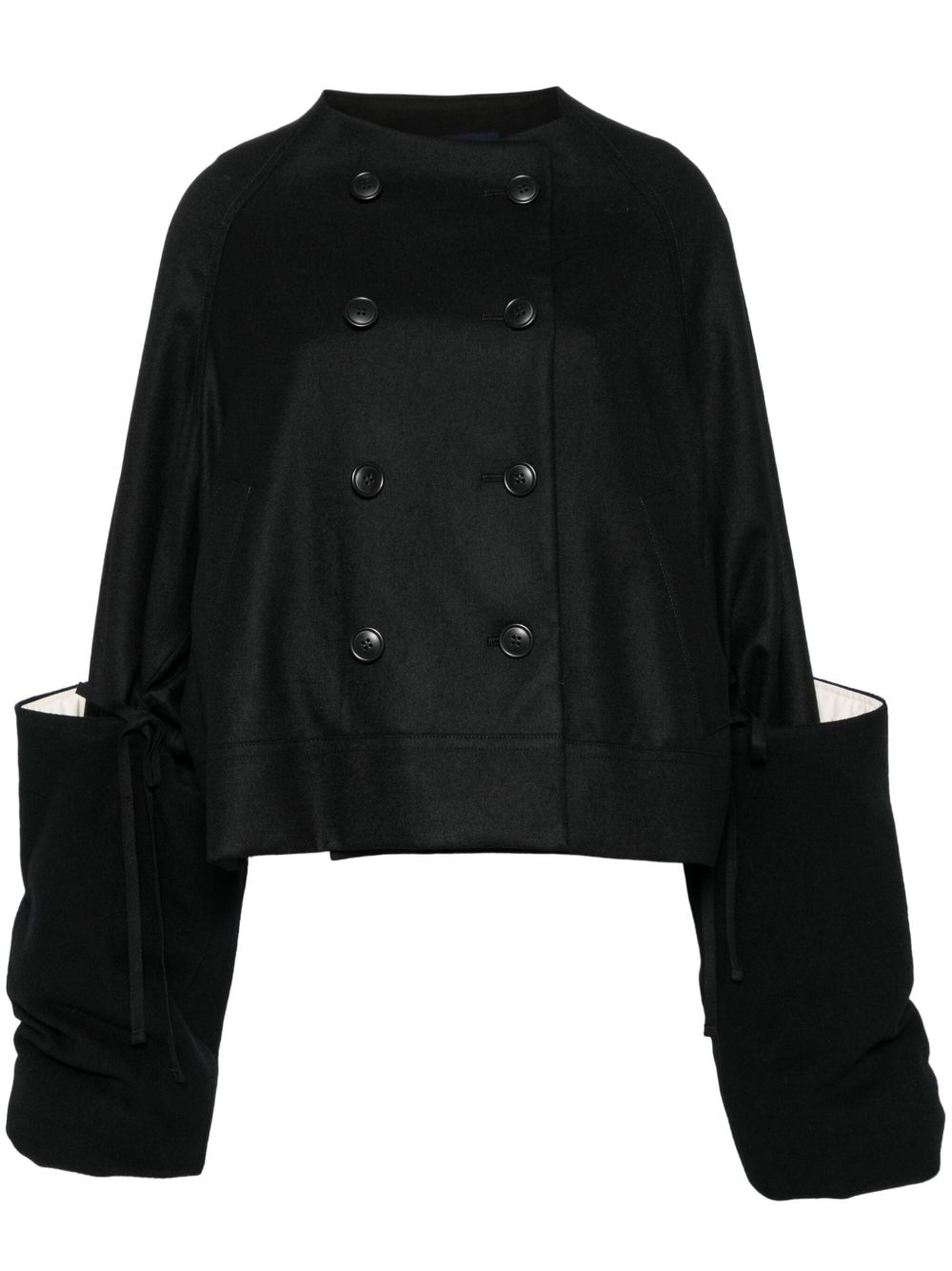 Yohji Yamamoto 纯色夹克 - 黑色