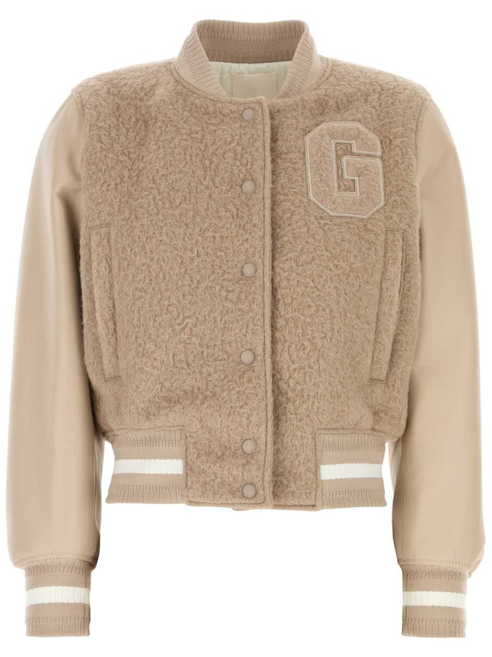Givenchy 仿羔皮呢飞行员夹克 - 中性色