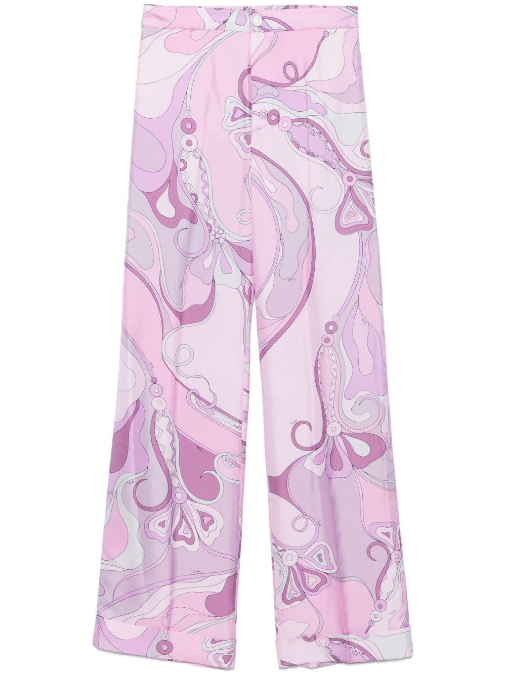 PUCCI Orchidee 印花长裤 - 粉色