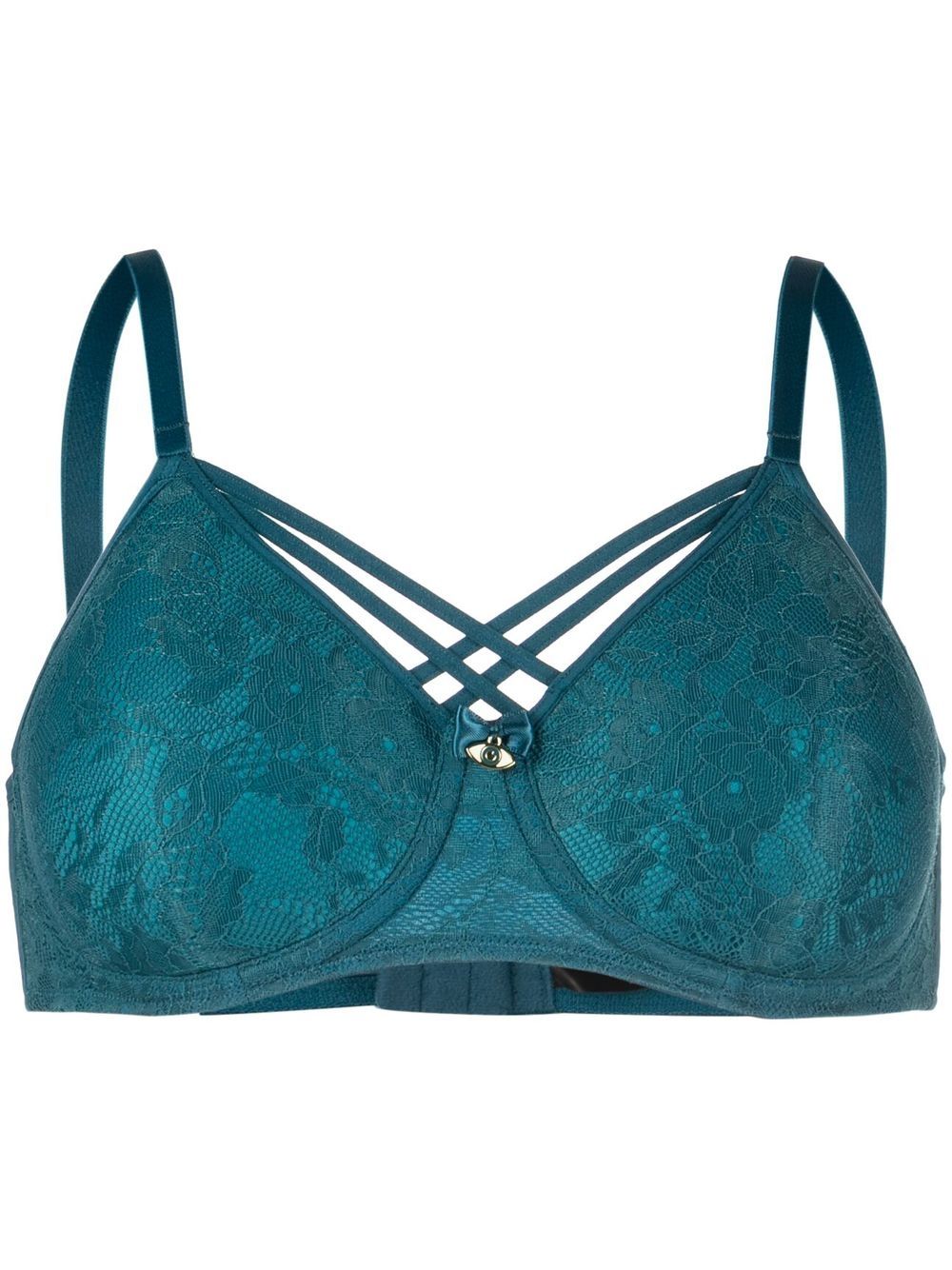 Marlies Dekkers Dame de Paris 钢圈式蕾丝文胸 - 蓝色