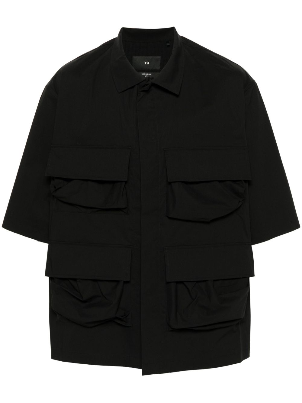 Y-3 logo印花衬衫 - 黑色
