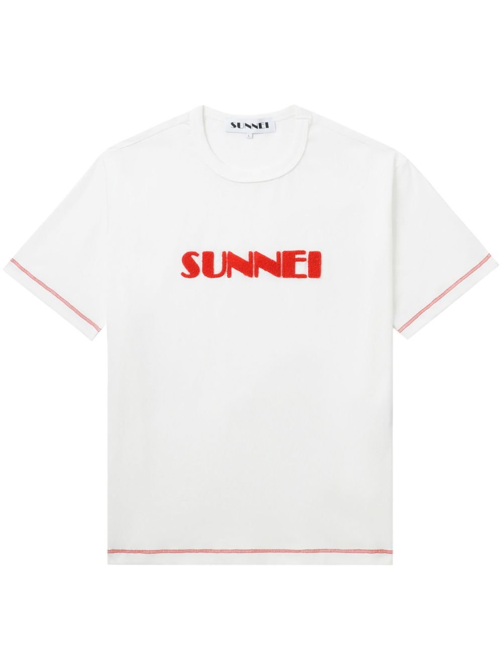 Sunnei 贴花T恤 - 白色
