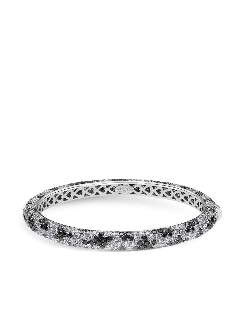 LEO PIZZO Leopard 18K白金钻石手镯 - 银色