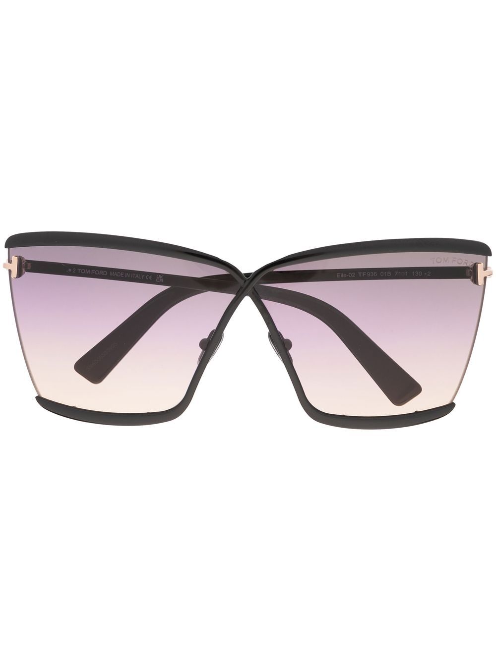 TOM FORD Eyewear 汤姆福特眼镜系列 猫眼框太阳眼镜 - 黑色