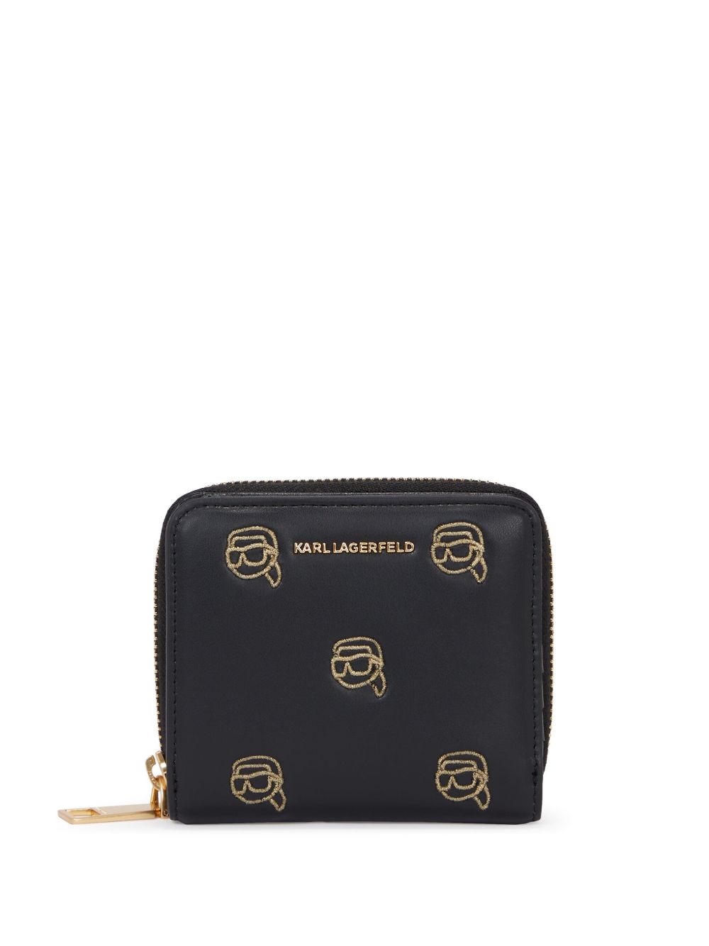 Karl Lagerfeld Ikon Seasonal 对折钱包 - 黑色