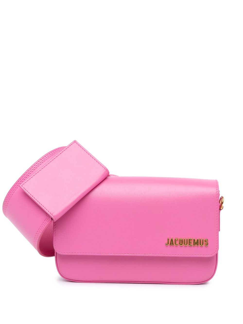 Jacquemus Pre-Owned Le Carinu 小牛皮单肩包（2020-2024年典藏款） - 粉色