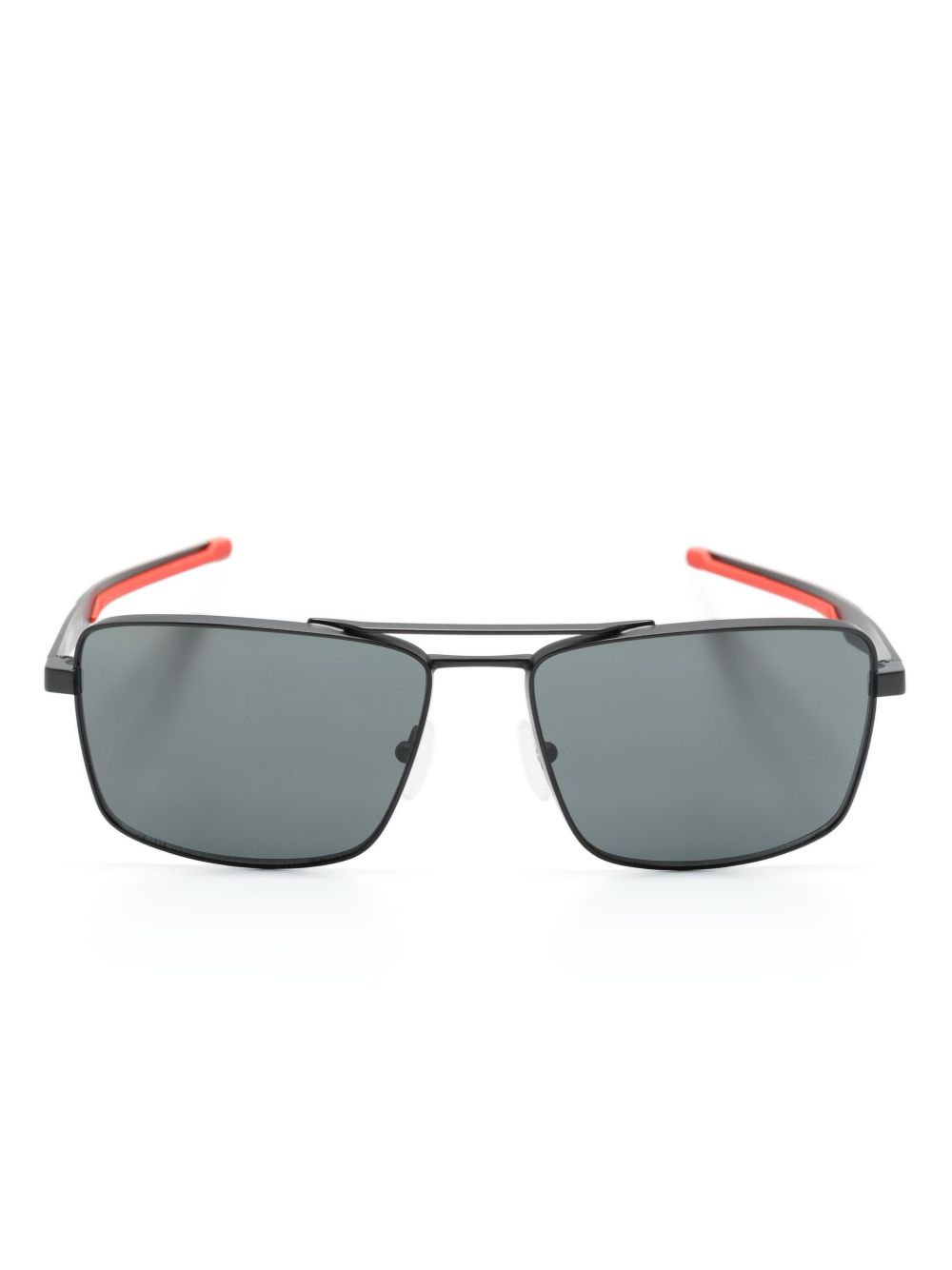 SCUDERIA FERRARI logo标牌方框太阳眼镜 - 黑色
