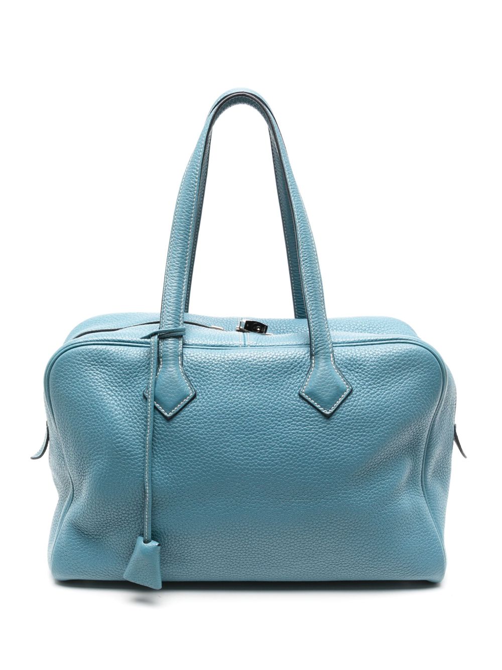 Hermès Pre-Owned Victoria II 35 手提包（典藏款） - 蓝色