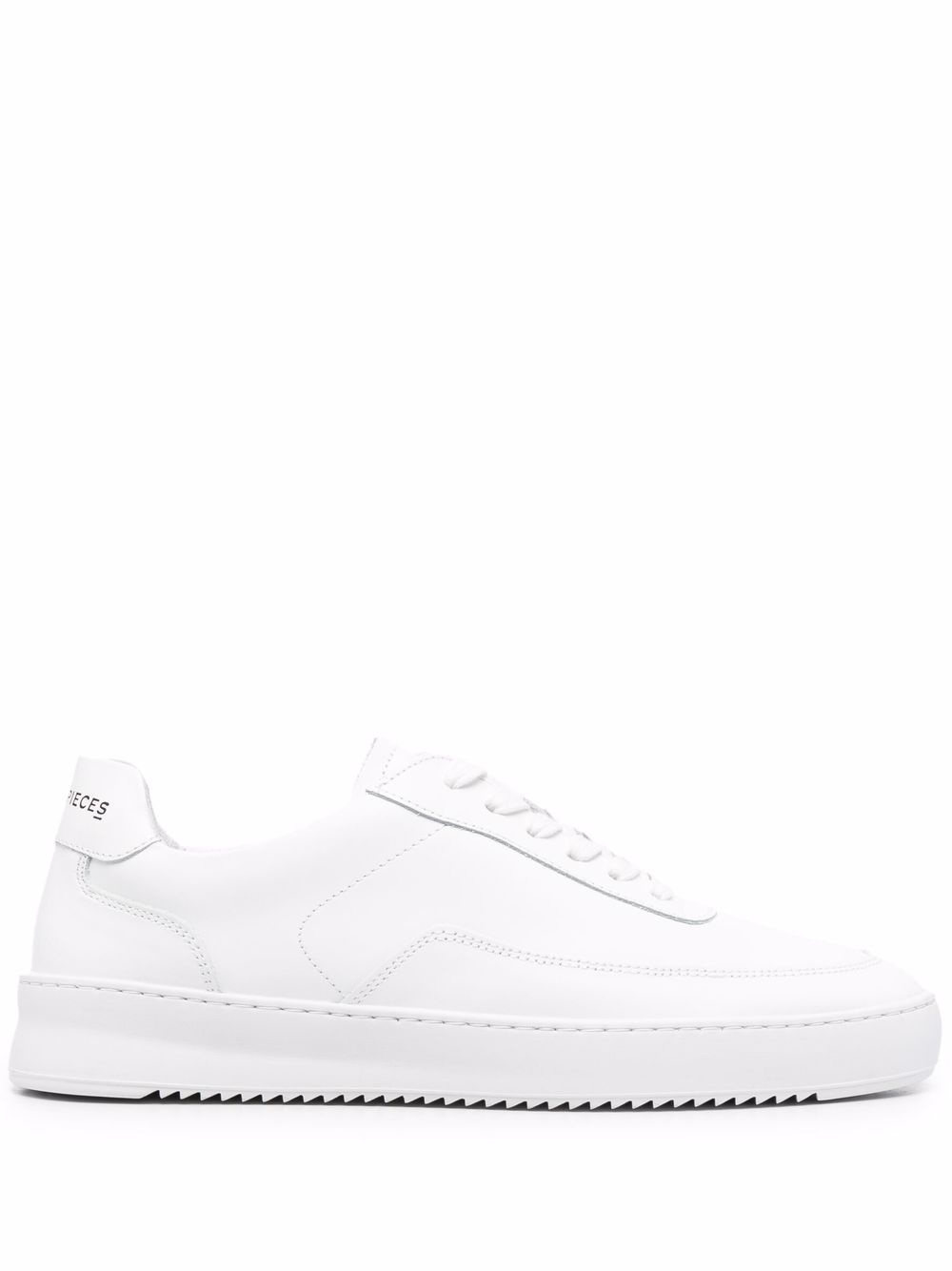 Filling Pieces logo鞋后跟运动鞋 - 白色