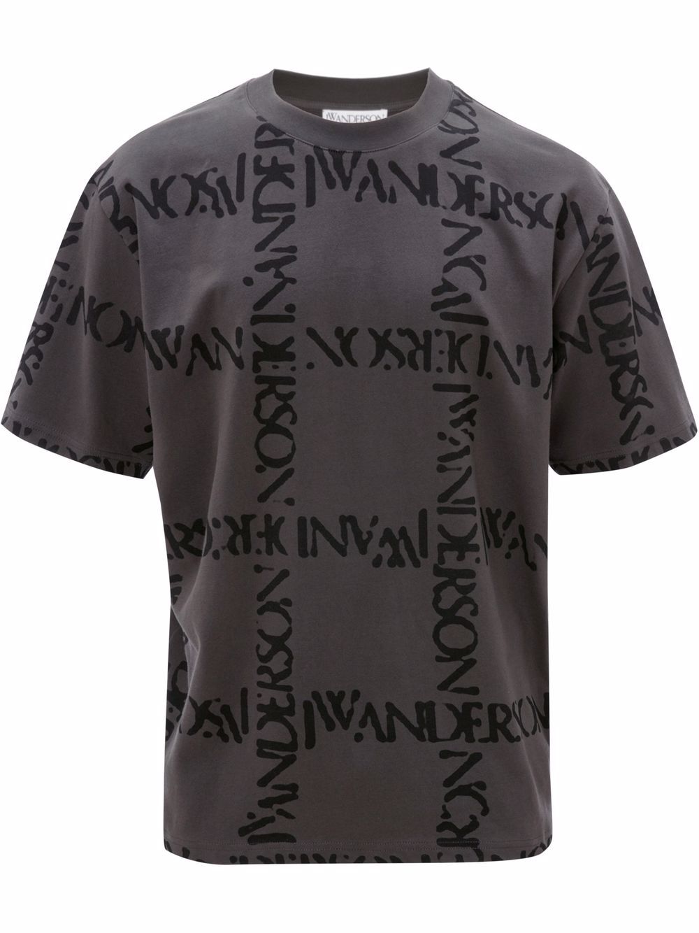 JW Anderson logo印花T恤 - 灰色