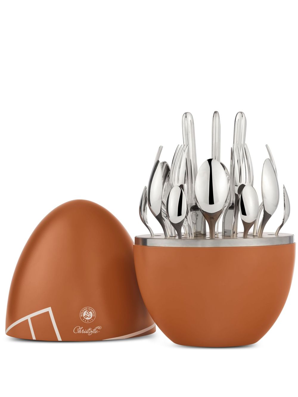 Christofle Mood Roland-Garros 餐具套装（六人份） - 银色