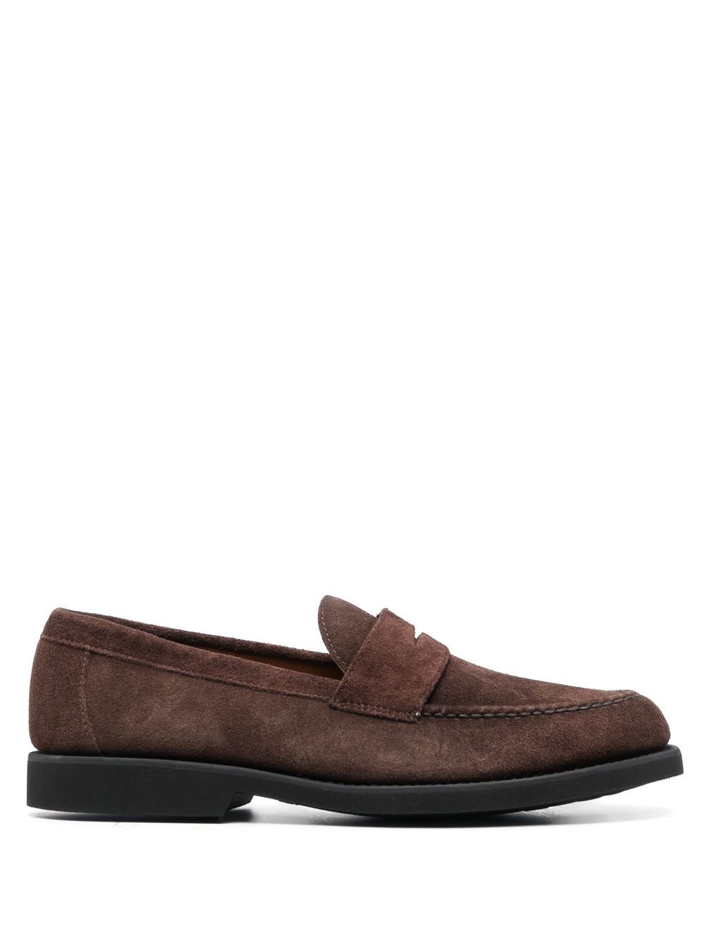 Sebago 绒面皮经典乐福鞋 - 褐色