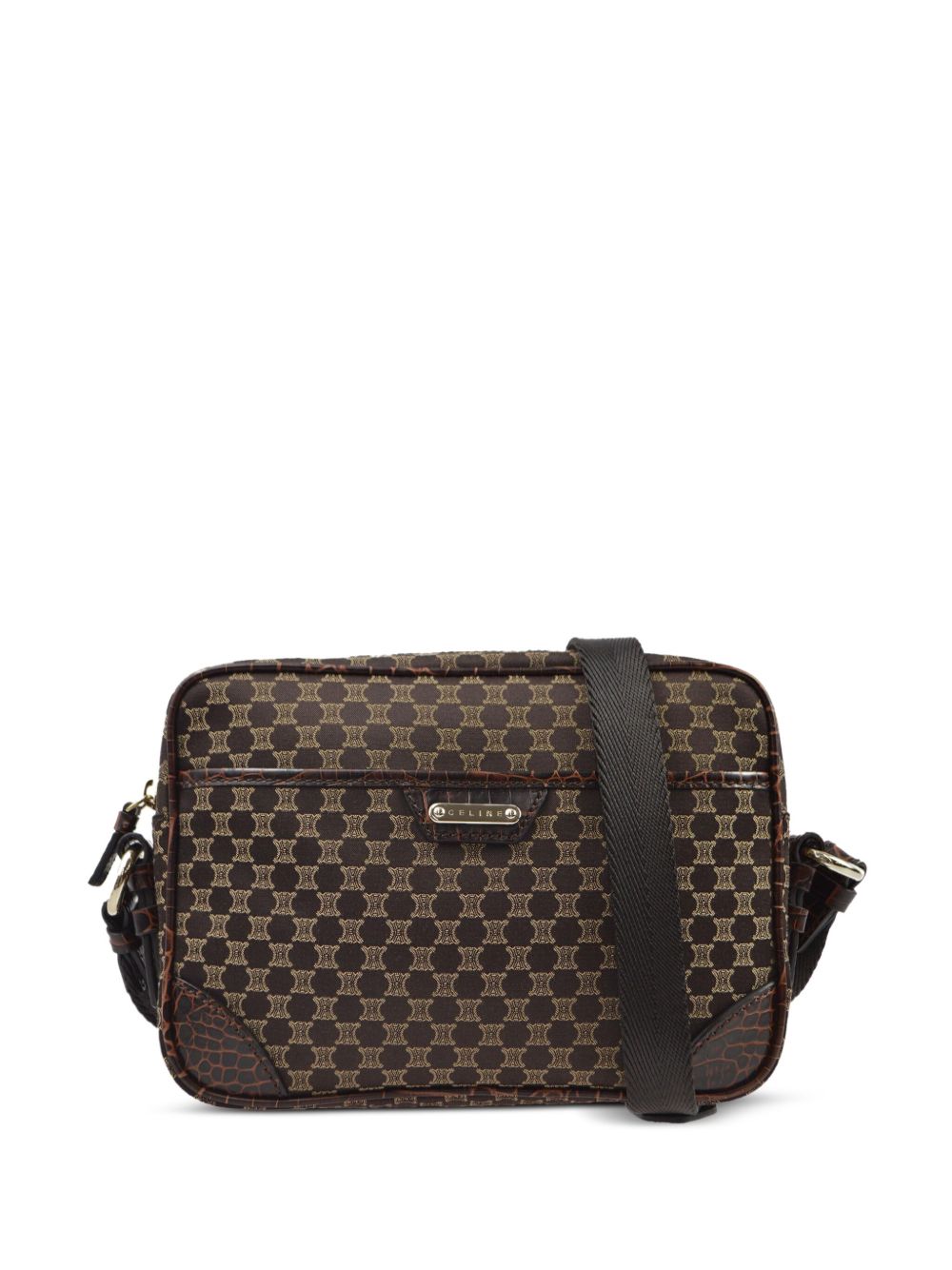 Céline Pre-Owned Macadam 单肩包（1990-2000年典藏款） - 褐色