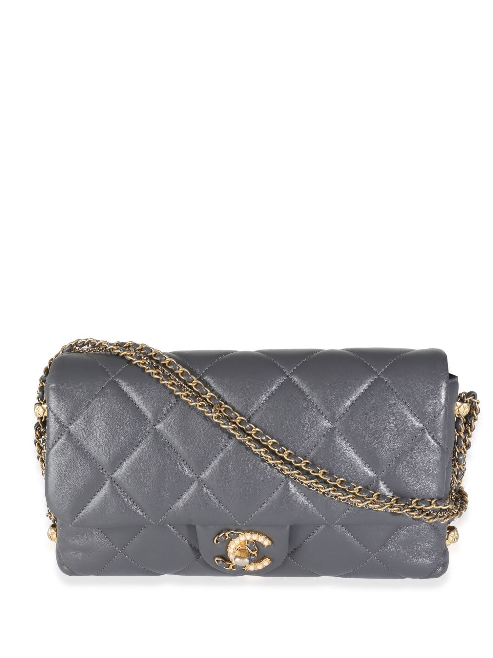 CHANEL Pre-Owned Crush On Chains 单肩包（2021-2023年典藏款） - 灰色