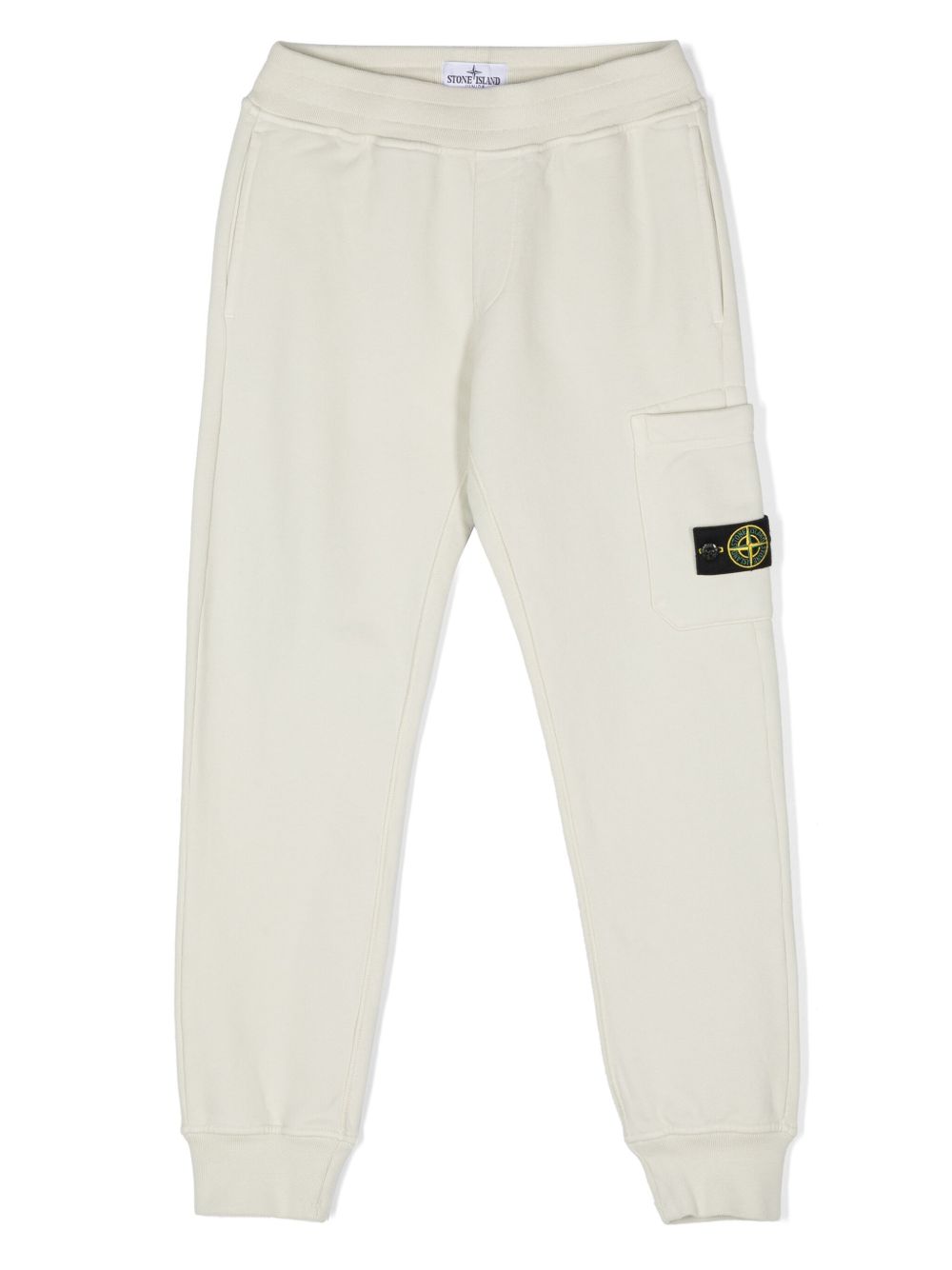Stone Island Junior Compass 徽章运动裤 - 绿色