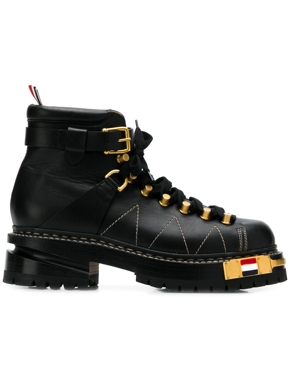 Thom Browne 厚底登山靴 - 黑色