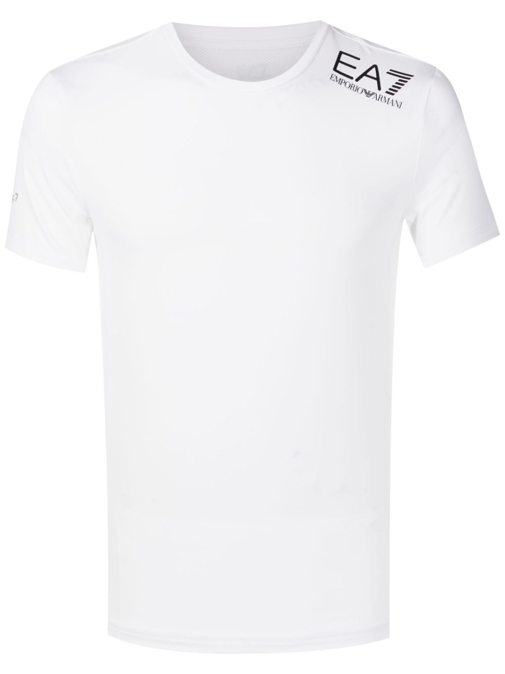 Ea7 Emporio Armani logo印花圆领T恤 - 白色