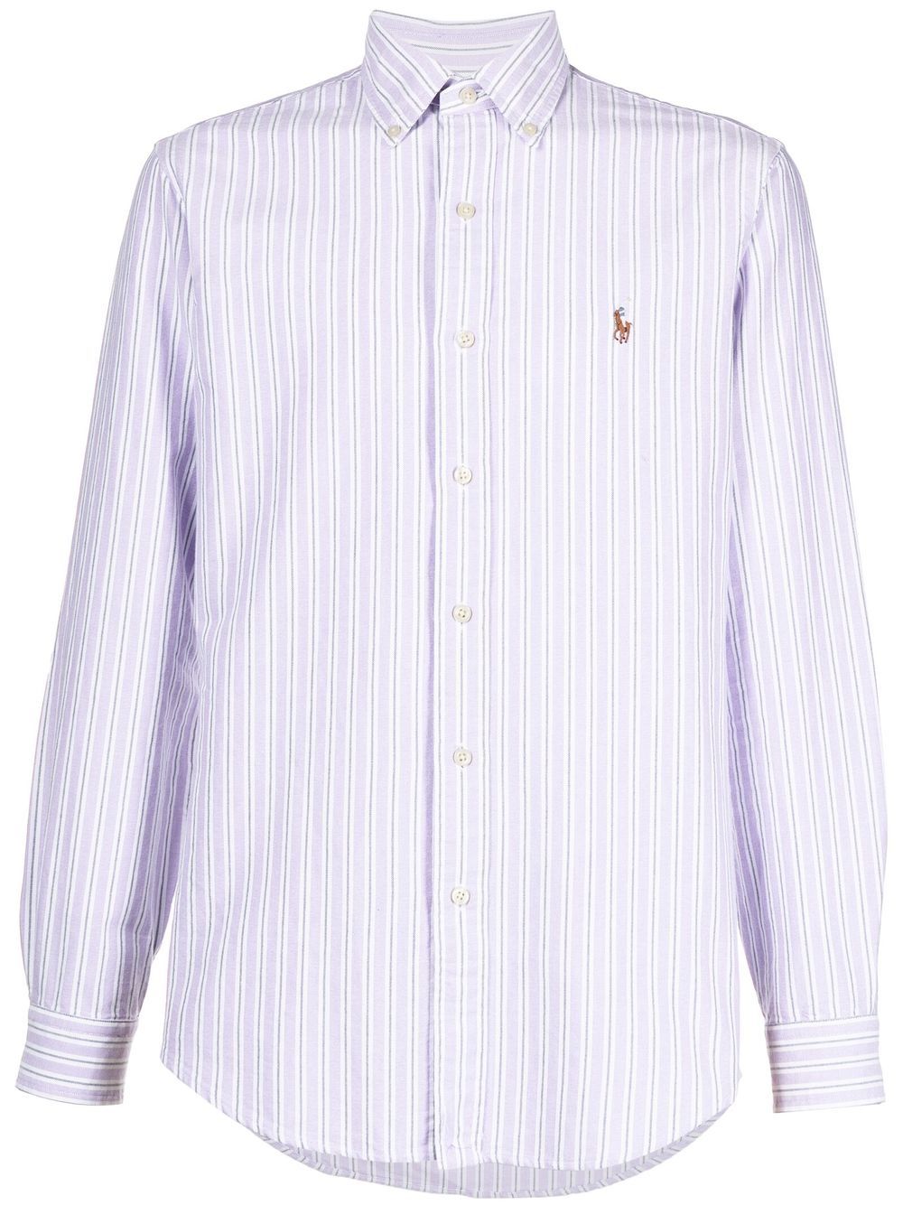 Polo Ralph Lauren Polo Pony 条纹衬衫 - 紫色