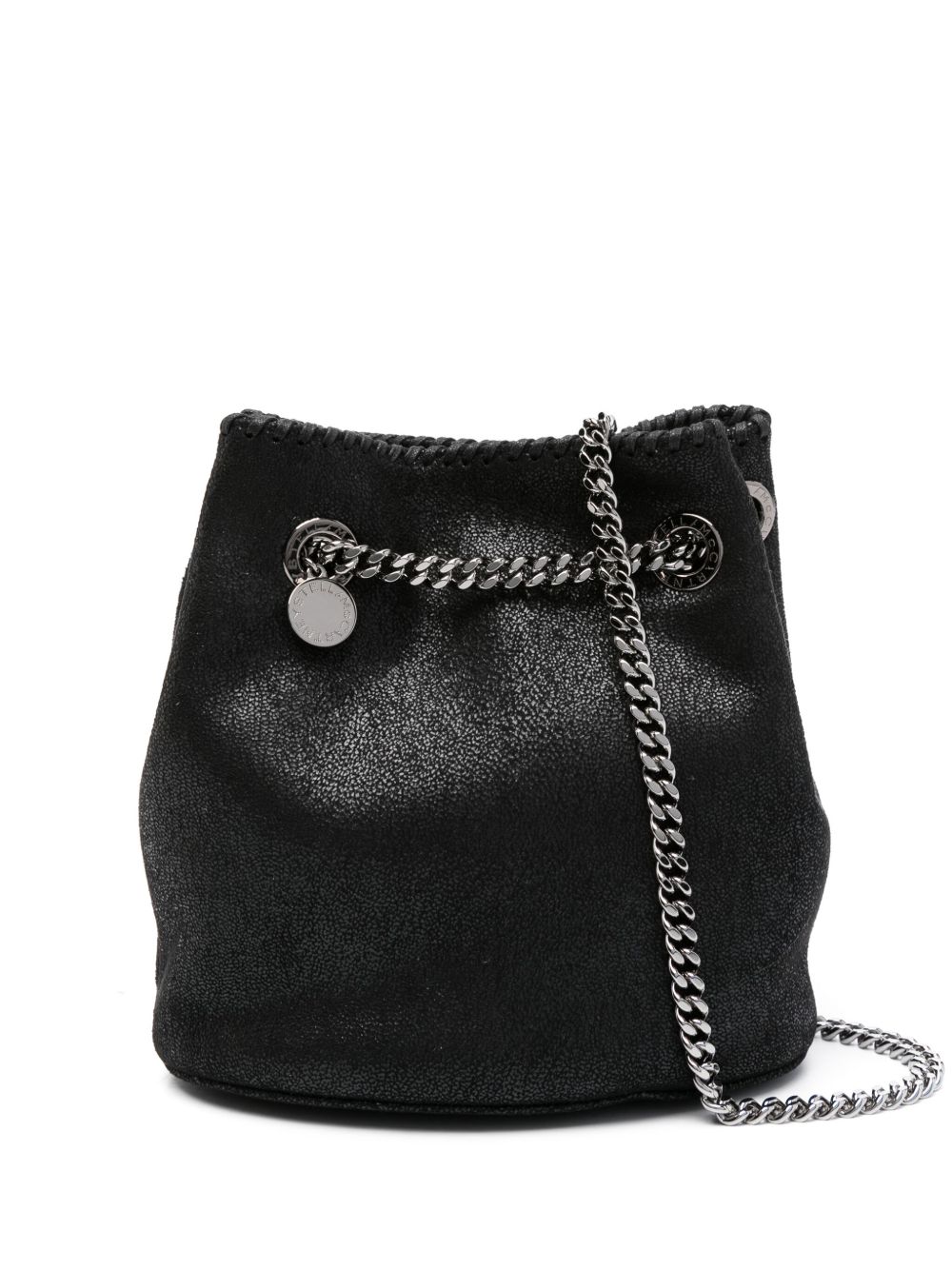 Stella McCartney Falabella 搭链水桶包 - 黑色