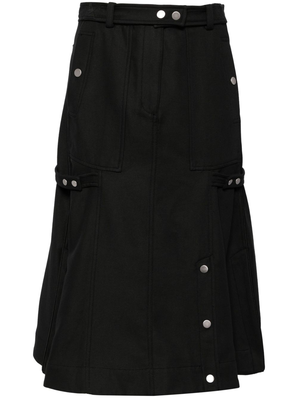 3.1 Phillip Lim 立体裁剪工装风半身裙 - 黑色