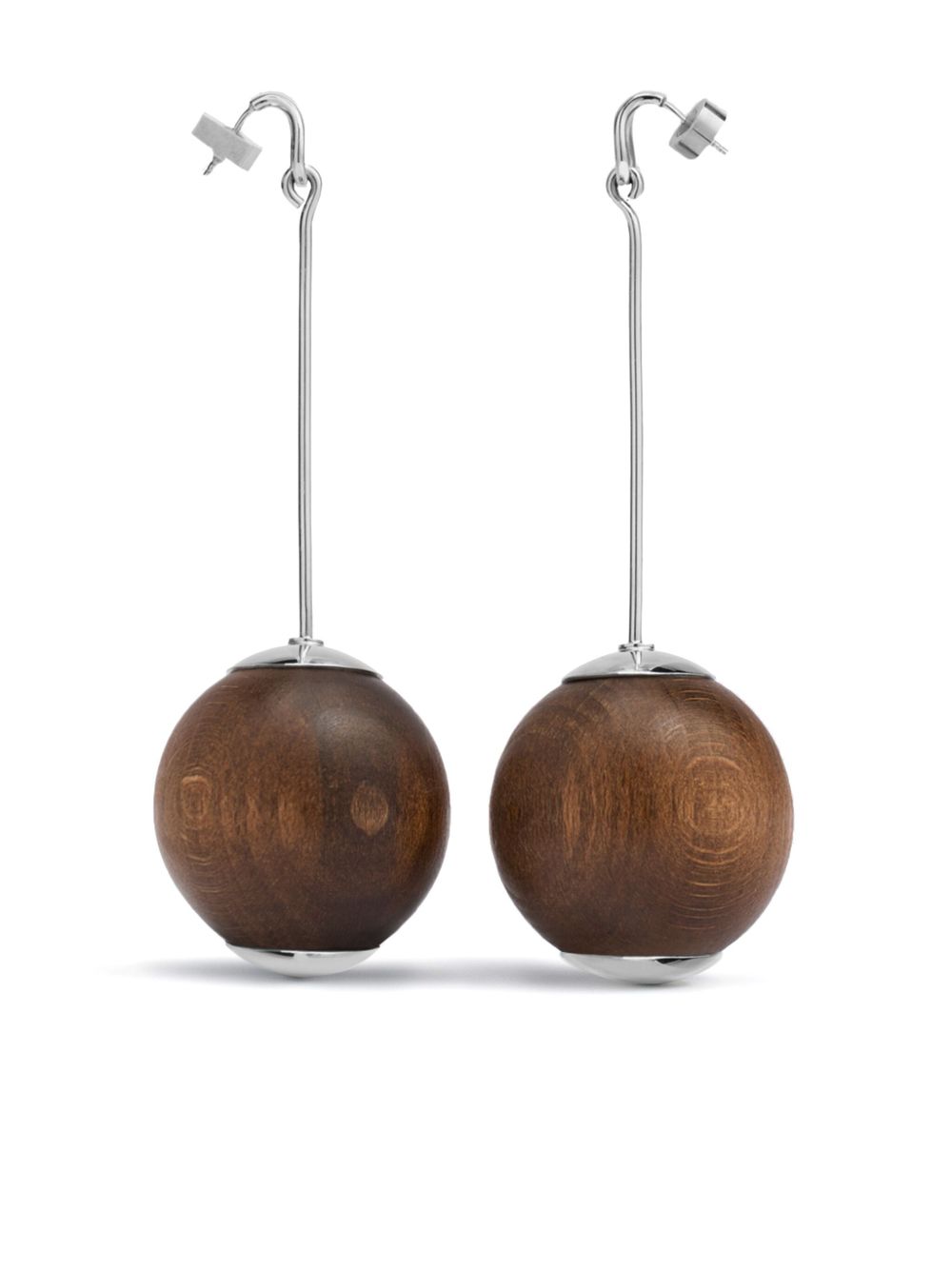Jacquemus Les Grandes Boucles Nodo 耳环 - 银色