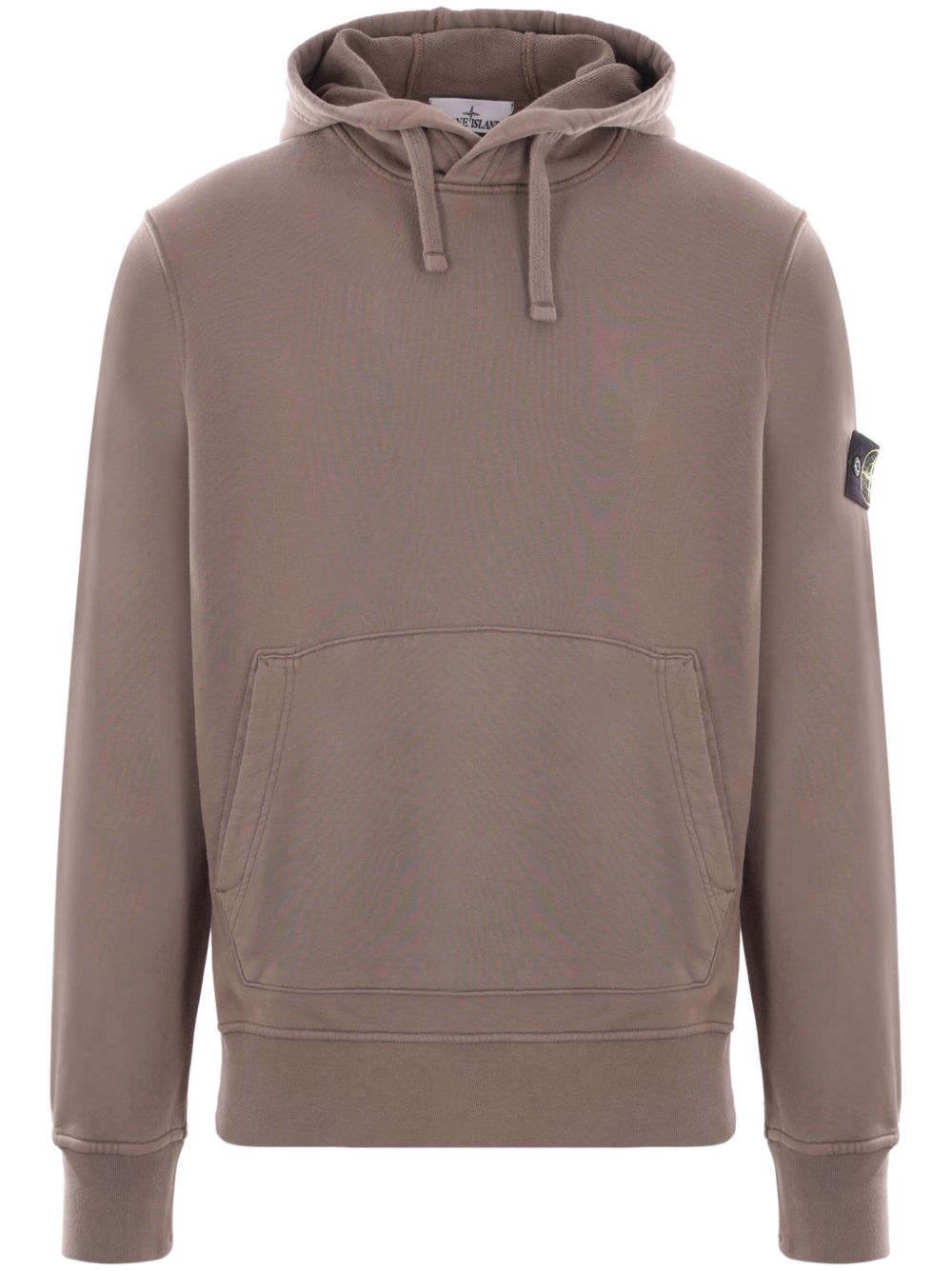 Stone Island 罗盘徽章棉连帽衫 - 褐色