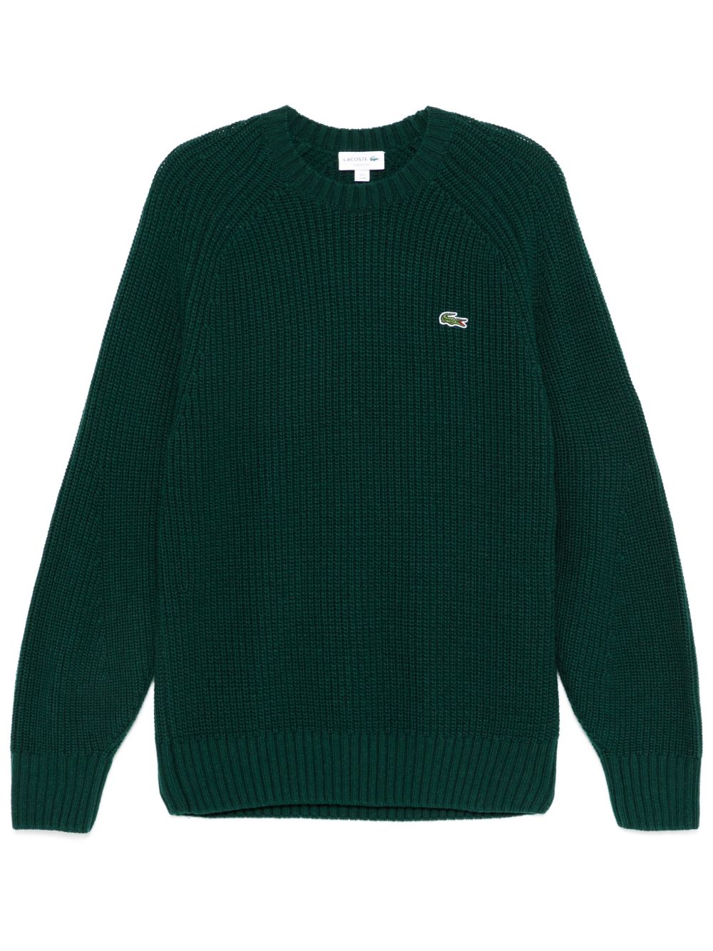 Lacoste 圆领羊毛毛衣 - 绿色