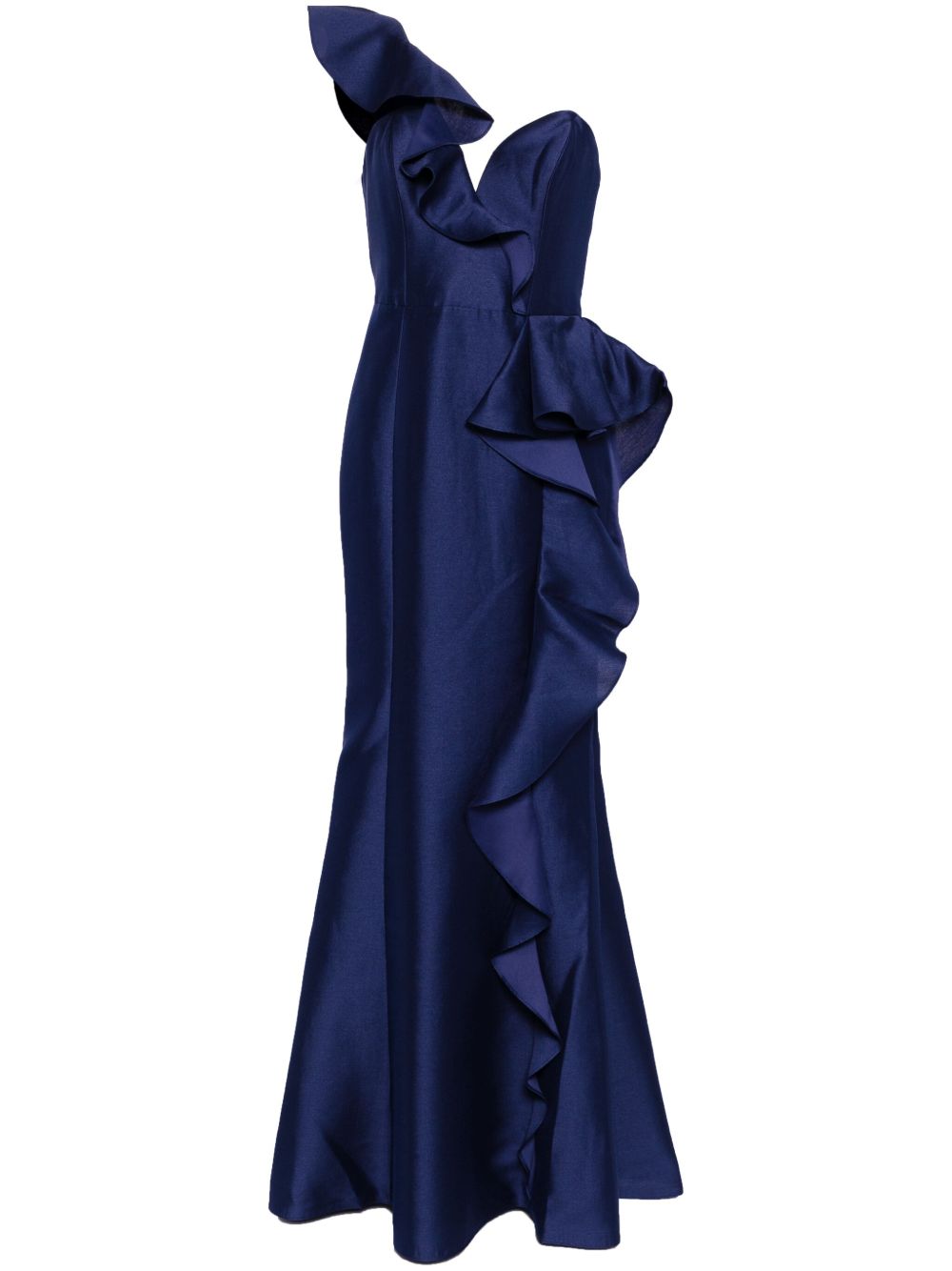 Marchesa Notte Mikado 礼服 - 蓝色