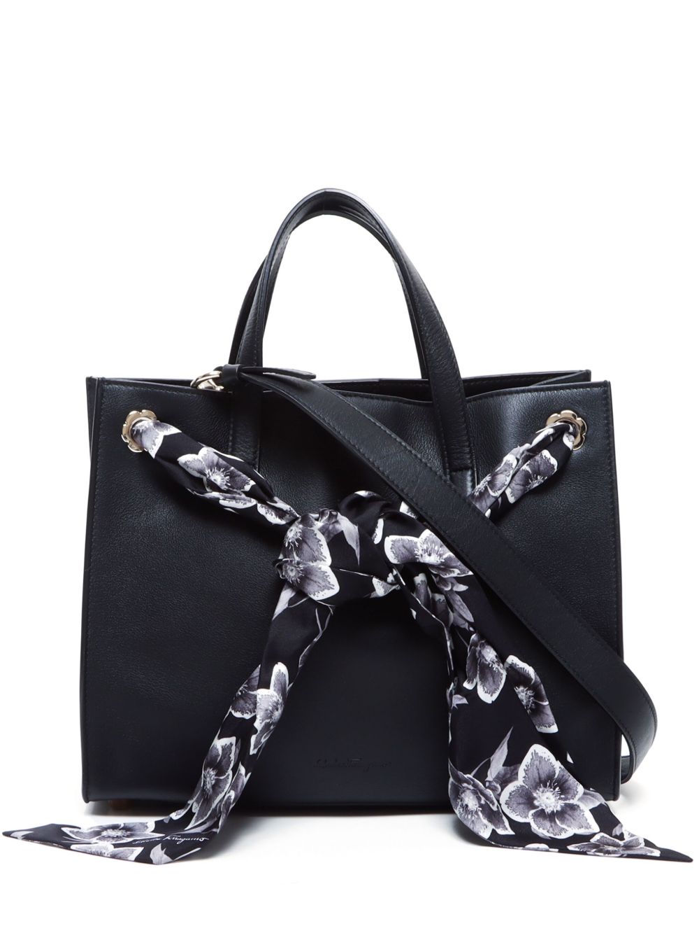 Ferragamo Pre-Owned Foulard 手提包（典藏款） - 黑色