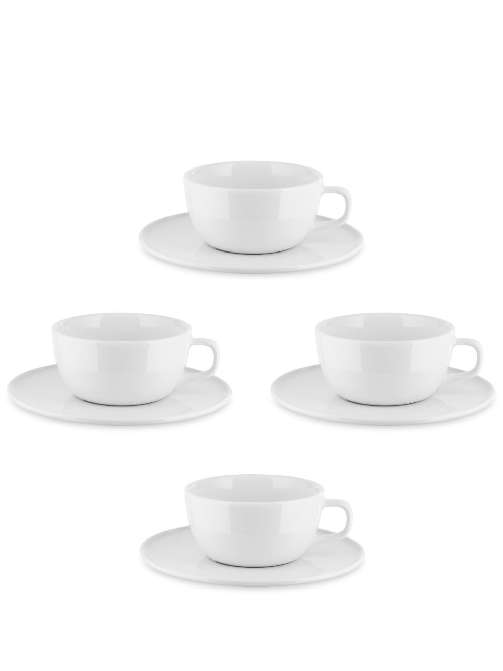 Alessi x Naoto Fukasawa Itsumo 茶杯茶碟套装（四件装） - 白色